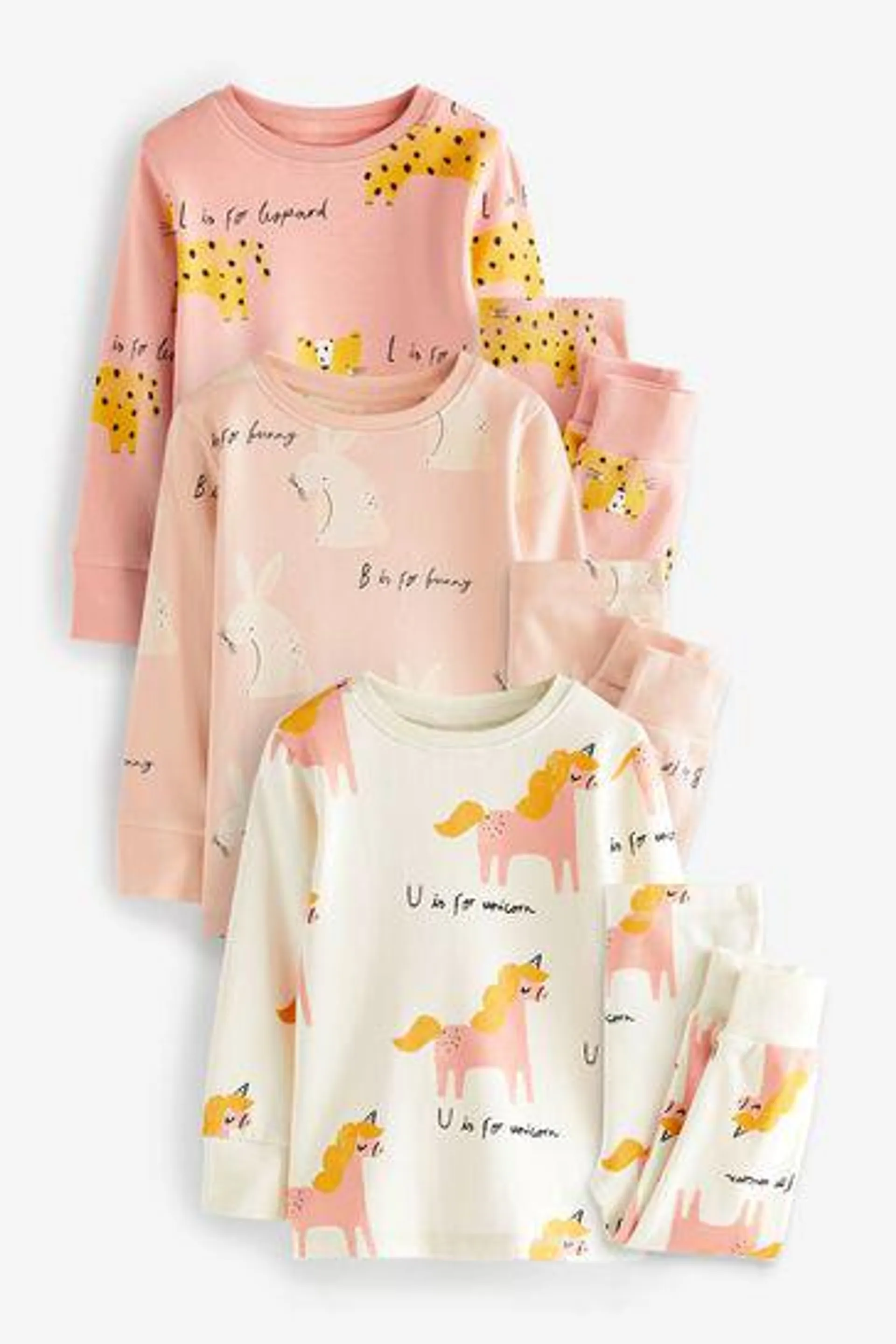Pyjamas 3 Packs (9mths-8yrs)