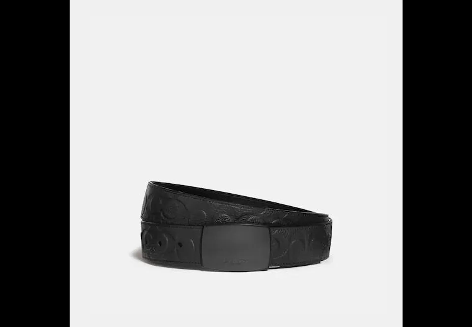 Plaque Buckle Cut To Size Reversible Belt, 38 Mm