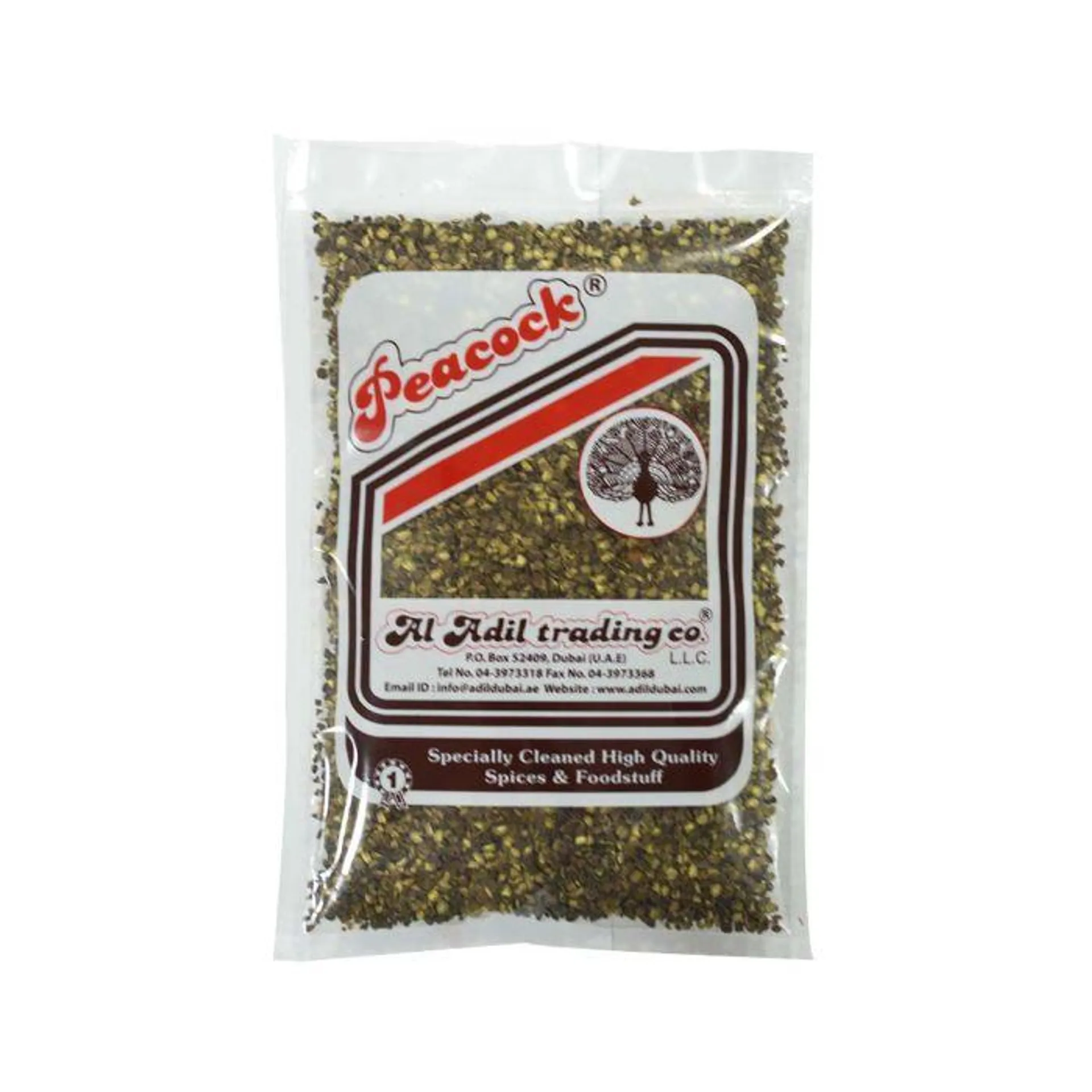 PEACOCK BLACK PEPPER CRUSHED 100G