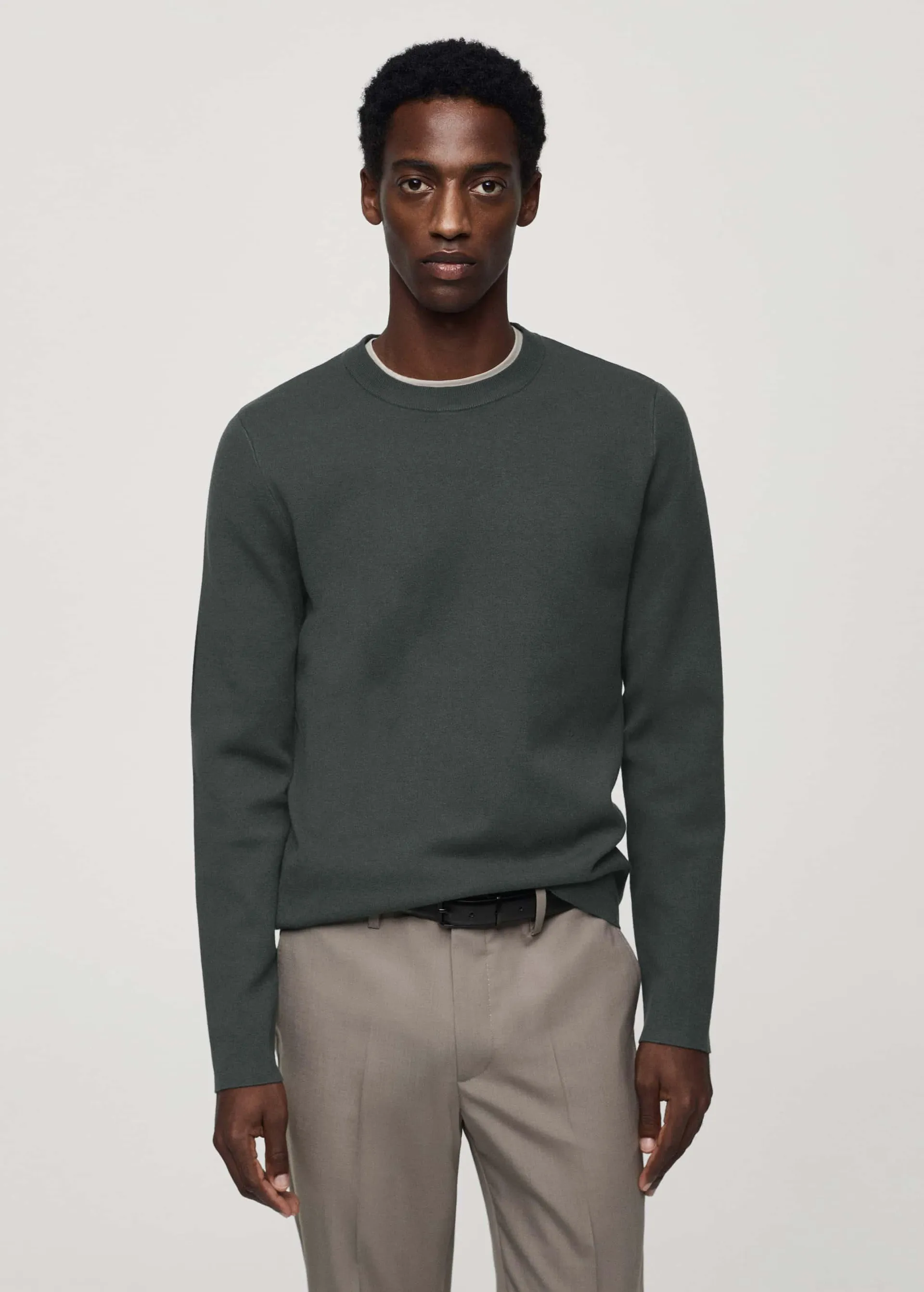 Thermoregulating fine-knit sweater