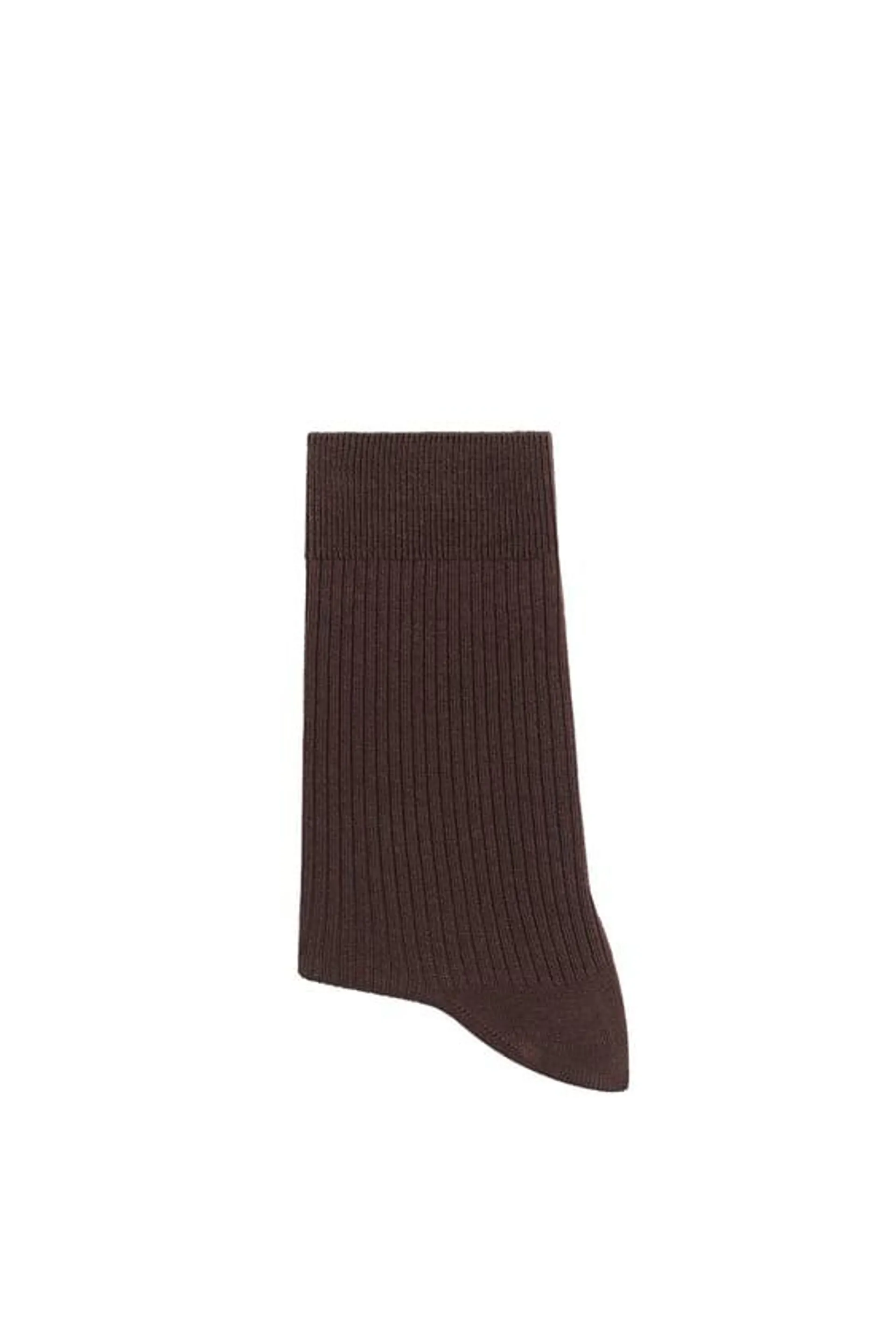 RIBBED COTTON SOCKS
