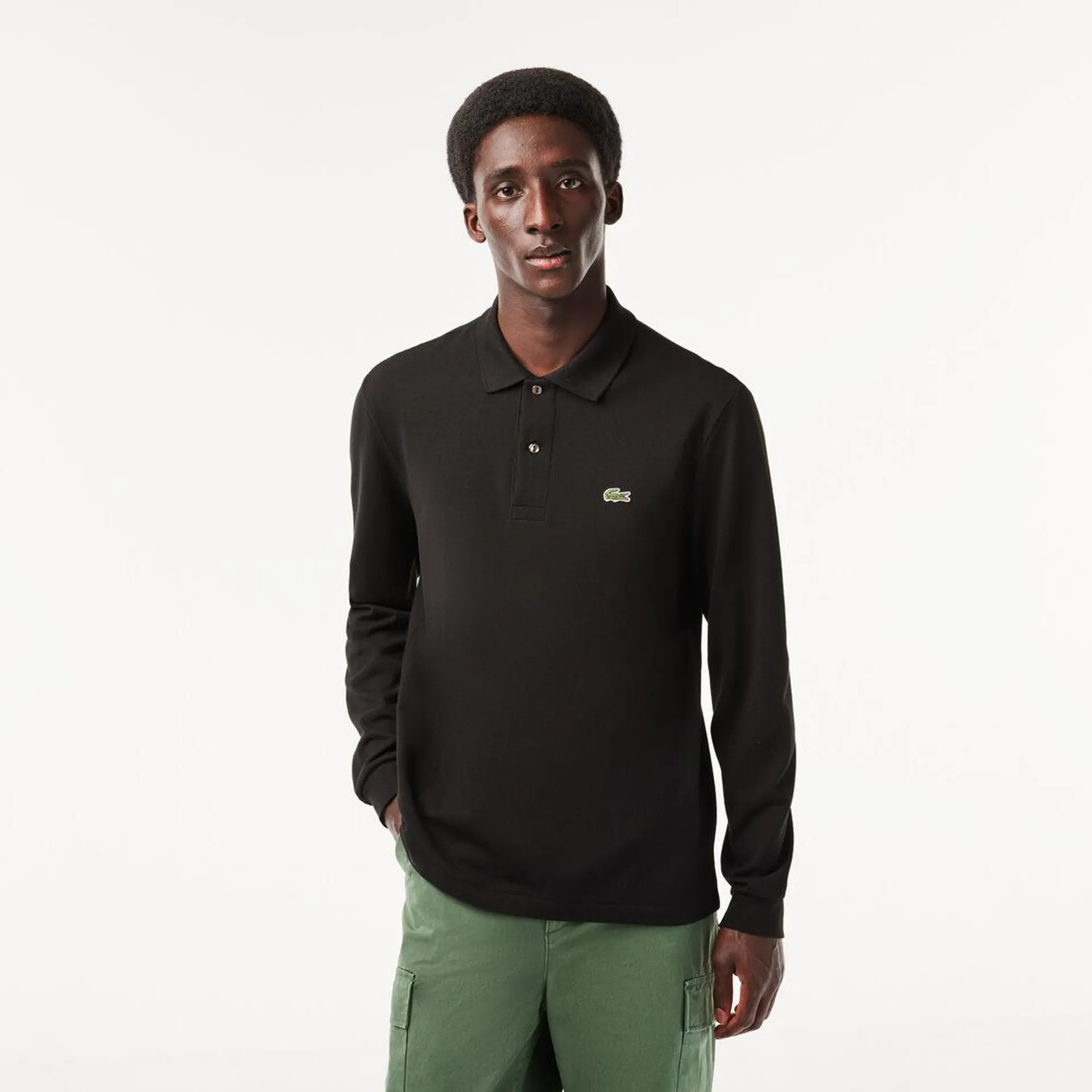 Original L.12.12 Long Sleeve Cotton Polo Shirt