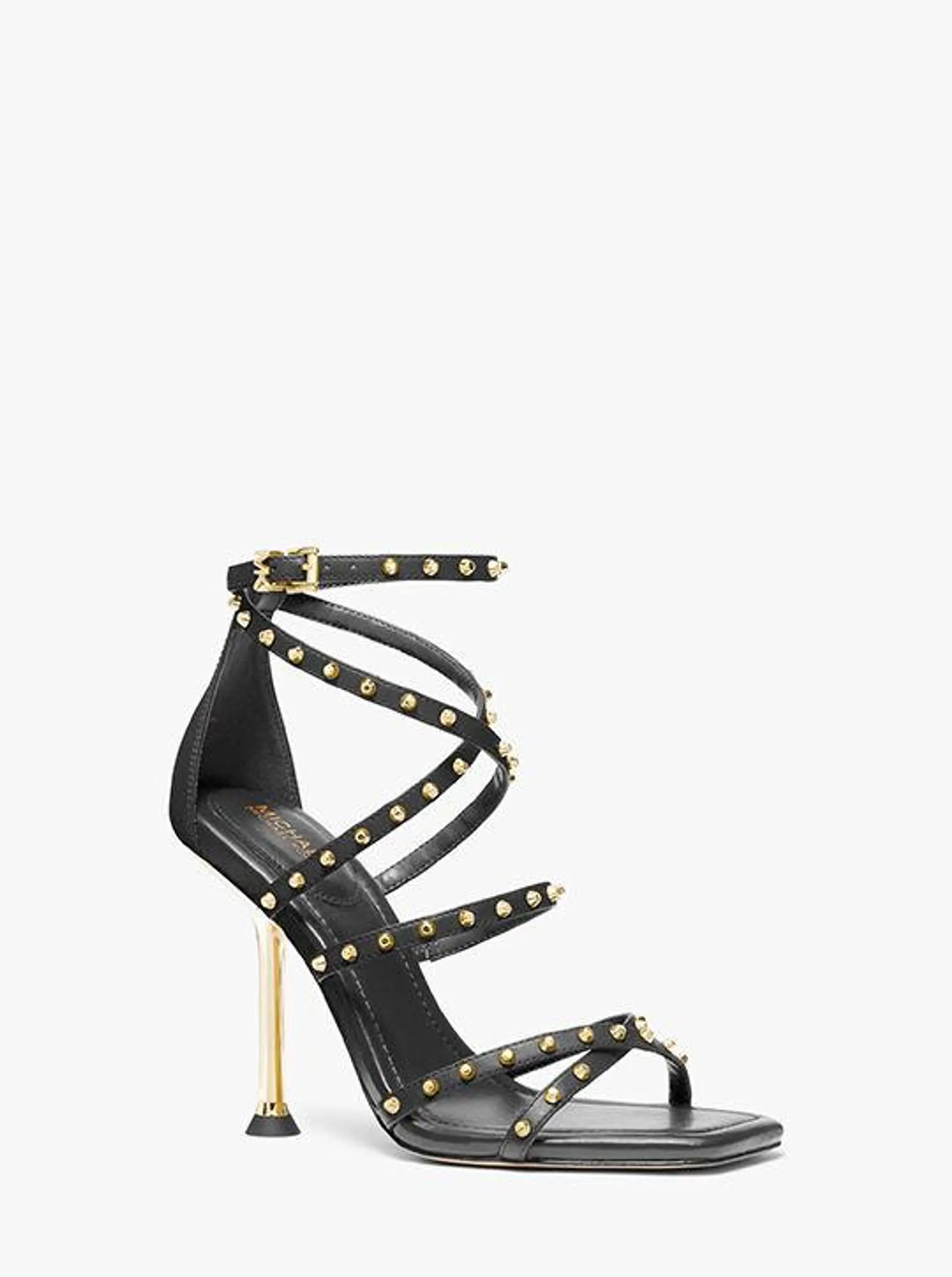 Imani Studded Leather Sandal