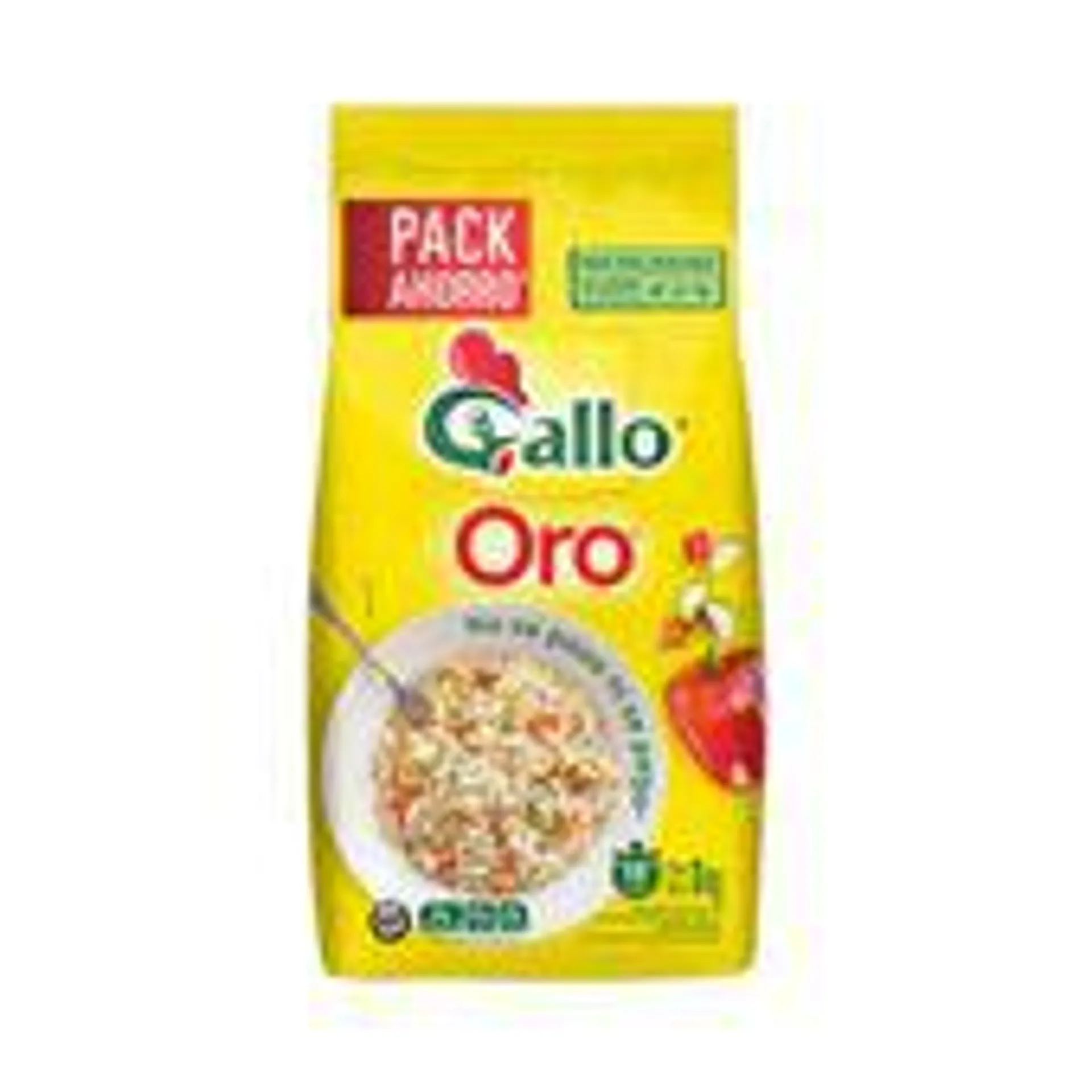 Arroz parboil Gallo oro en bolsa 1 kg.