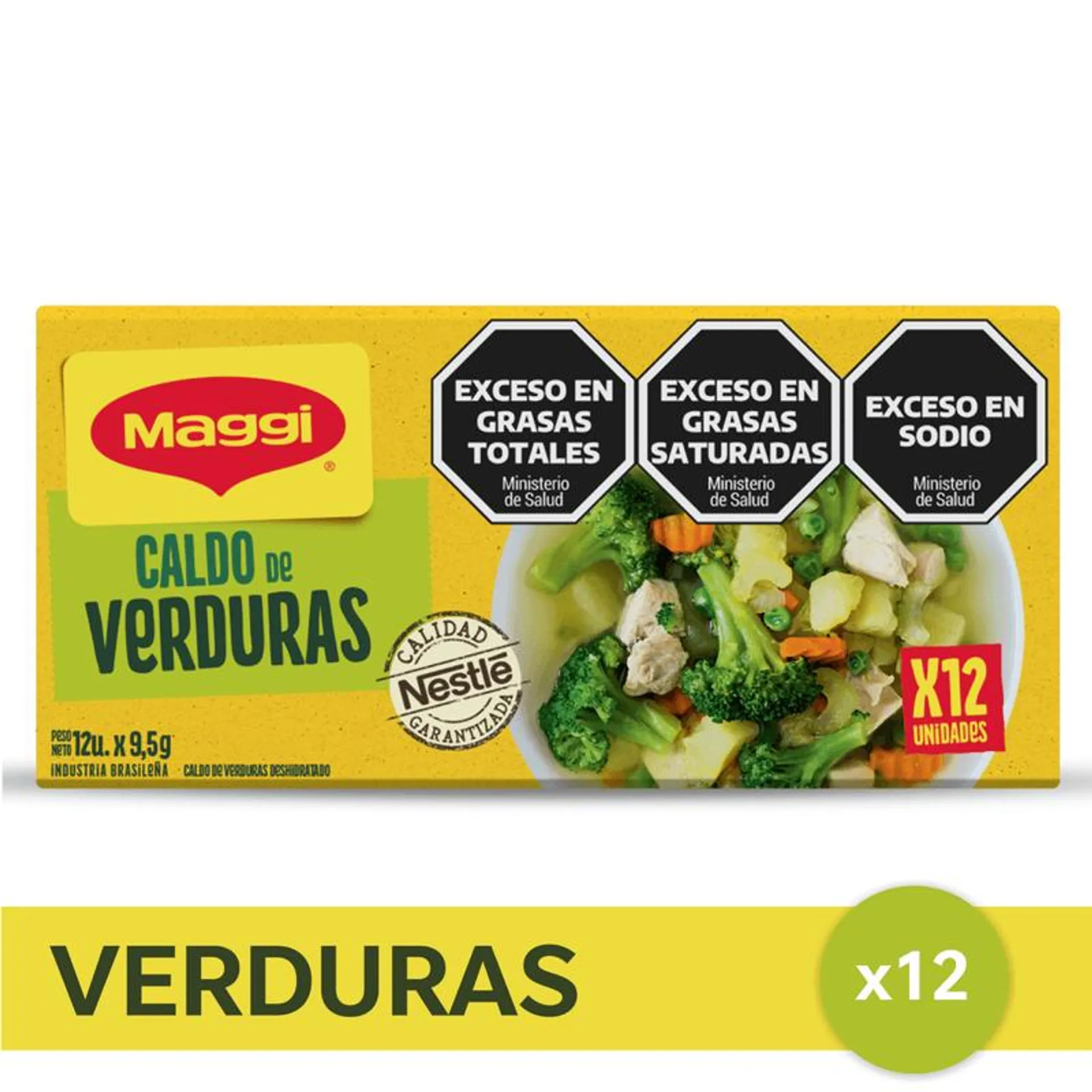 Caldo Maggi® sabor verduras 114 g.