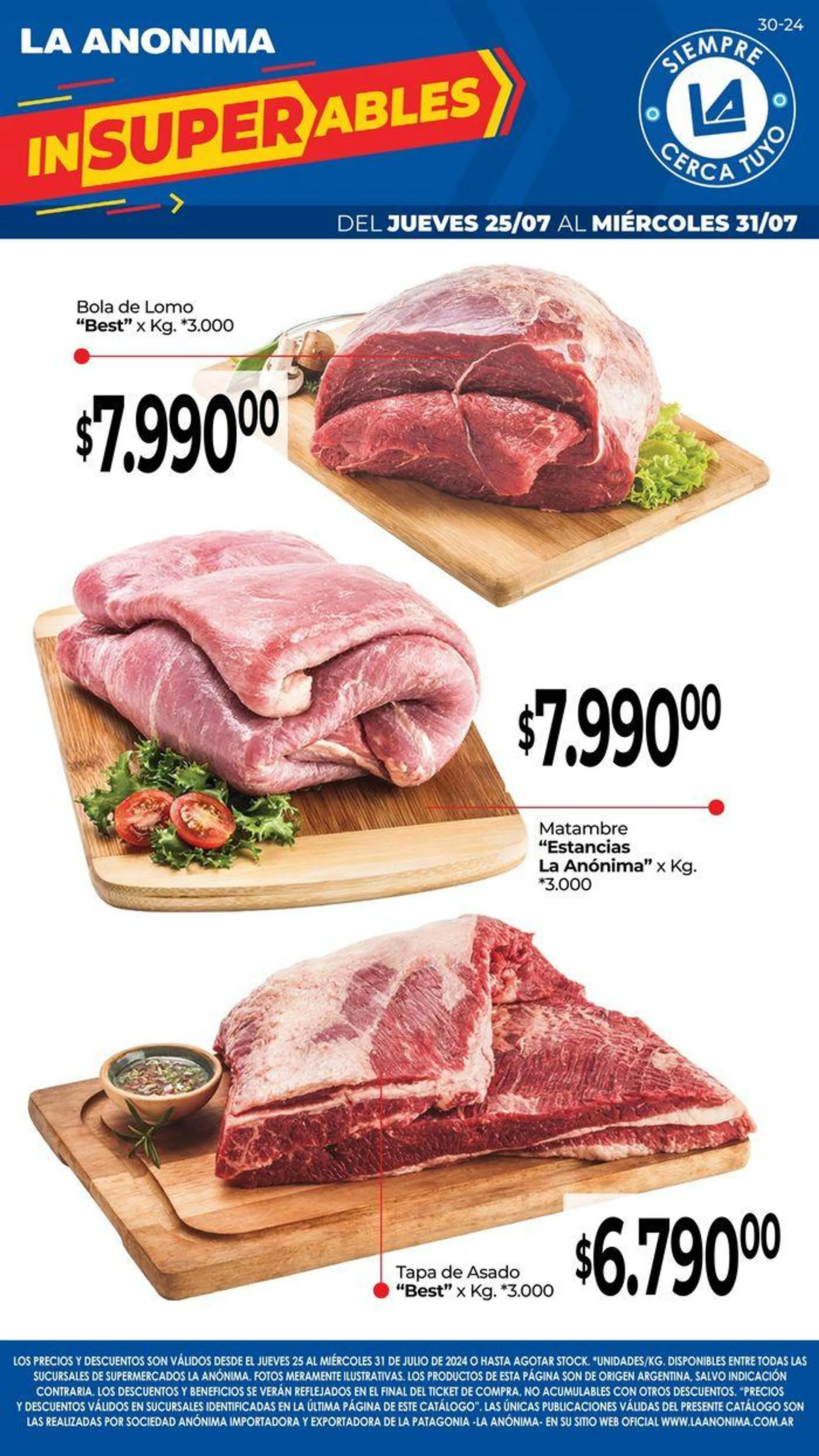 Ofertas de Carnes, frutas y verduras z6 25 de julio al 31 de julio 2024 - Página 1 del catálogo