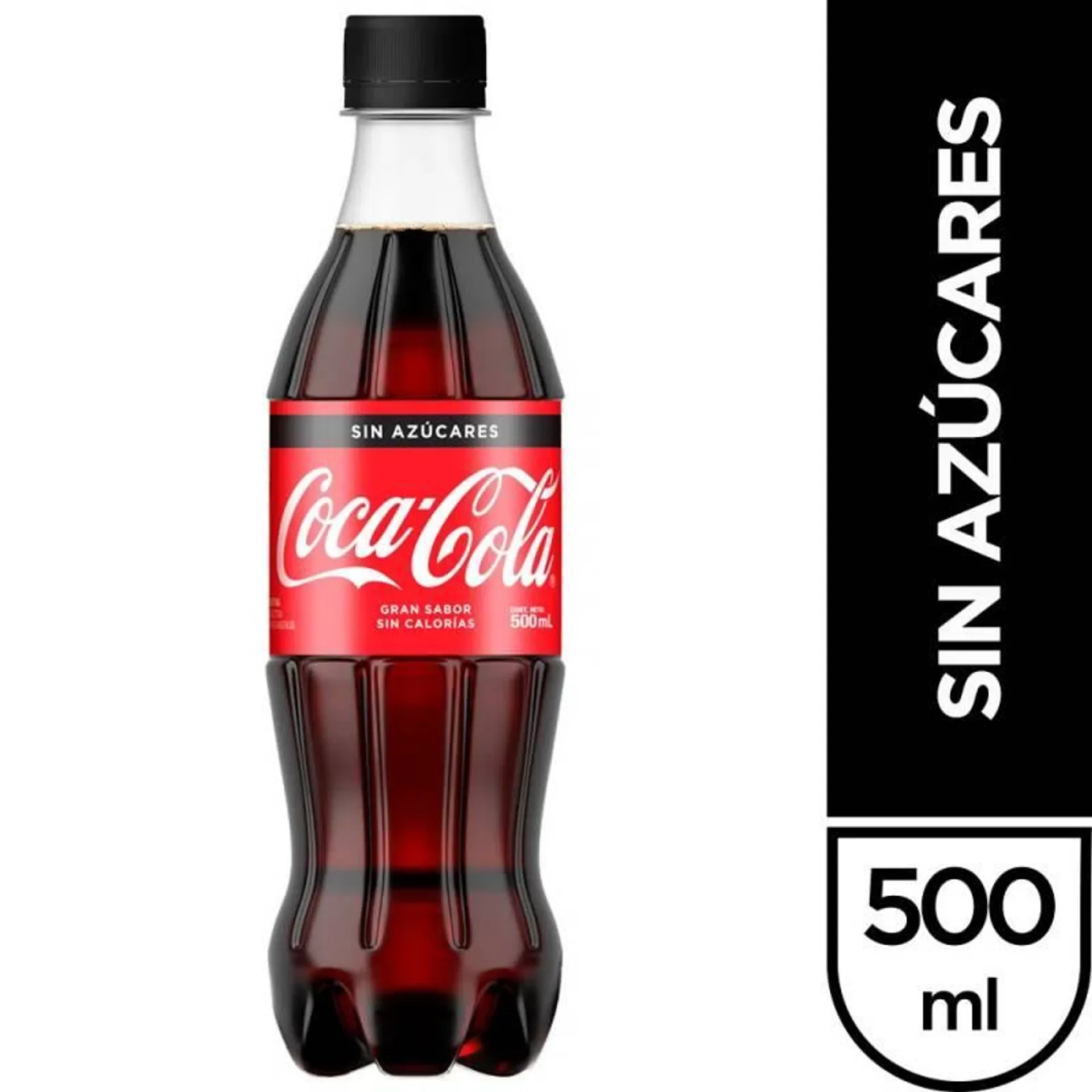 Gaseosa Cola Diet Coca-Cola Zero Pet x 500 cc.