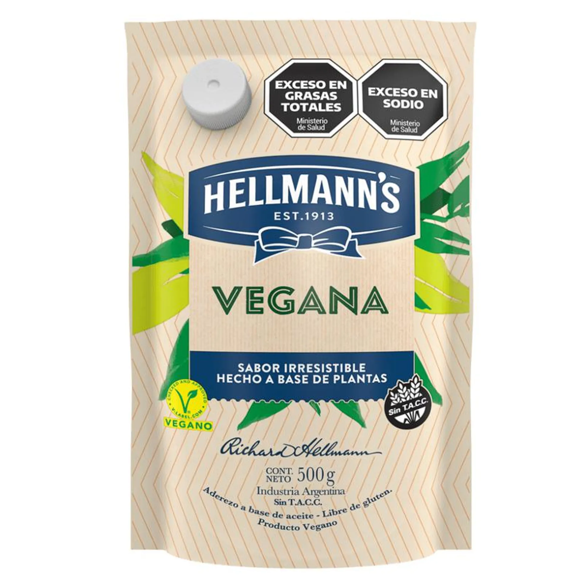 Hellmanns Mayonesa Aderezo Vegano 500 Gr.