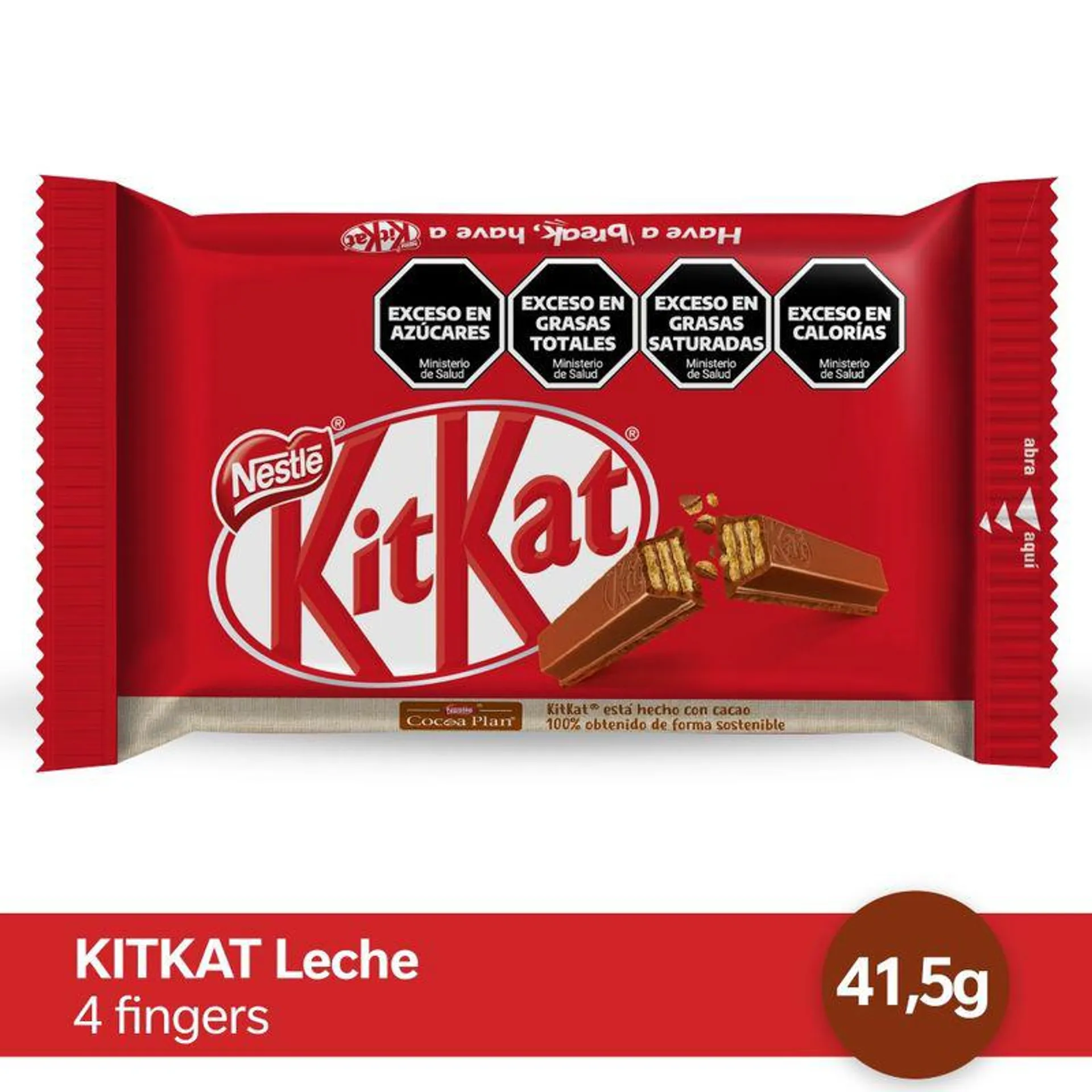 Oblea de Chocolate Kit Kat Extra milk y cocoa 45 Gr.