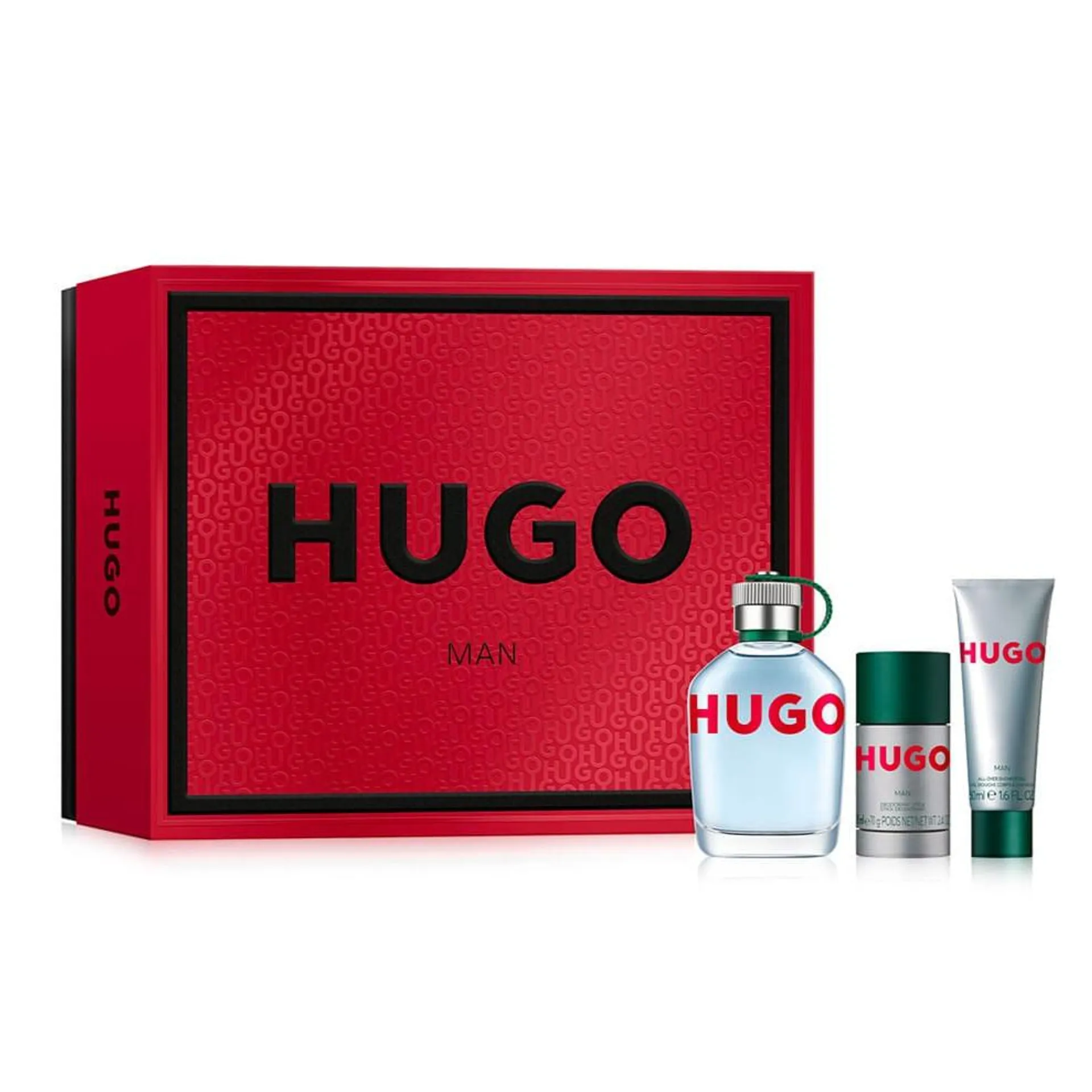 Set Hugo Man EDT 125 Ml + Shower Gel + DEO