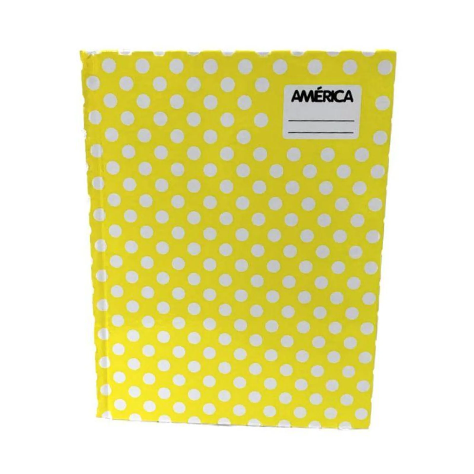 CUADERNO AMERICA AMARILLO RAYADO TAPAS DURAS LUNARES X 42 HOJAS