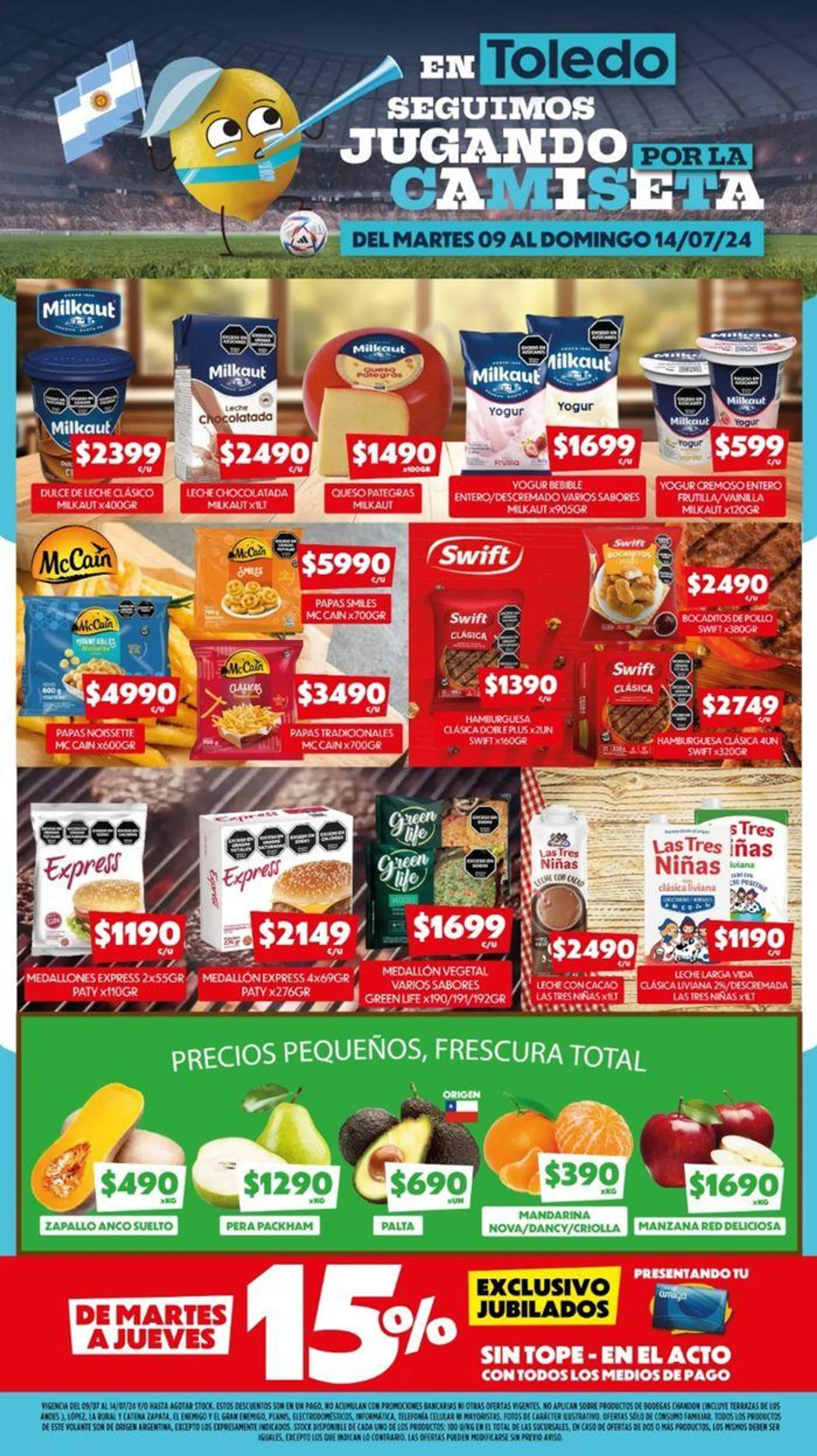 Ofertas de Catálogo Supermercados Toledo 9 de julio al 14 de julio 2024 - Página 3 del catálogo