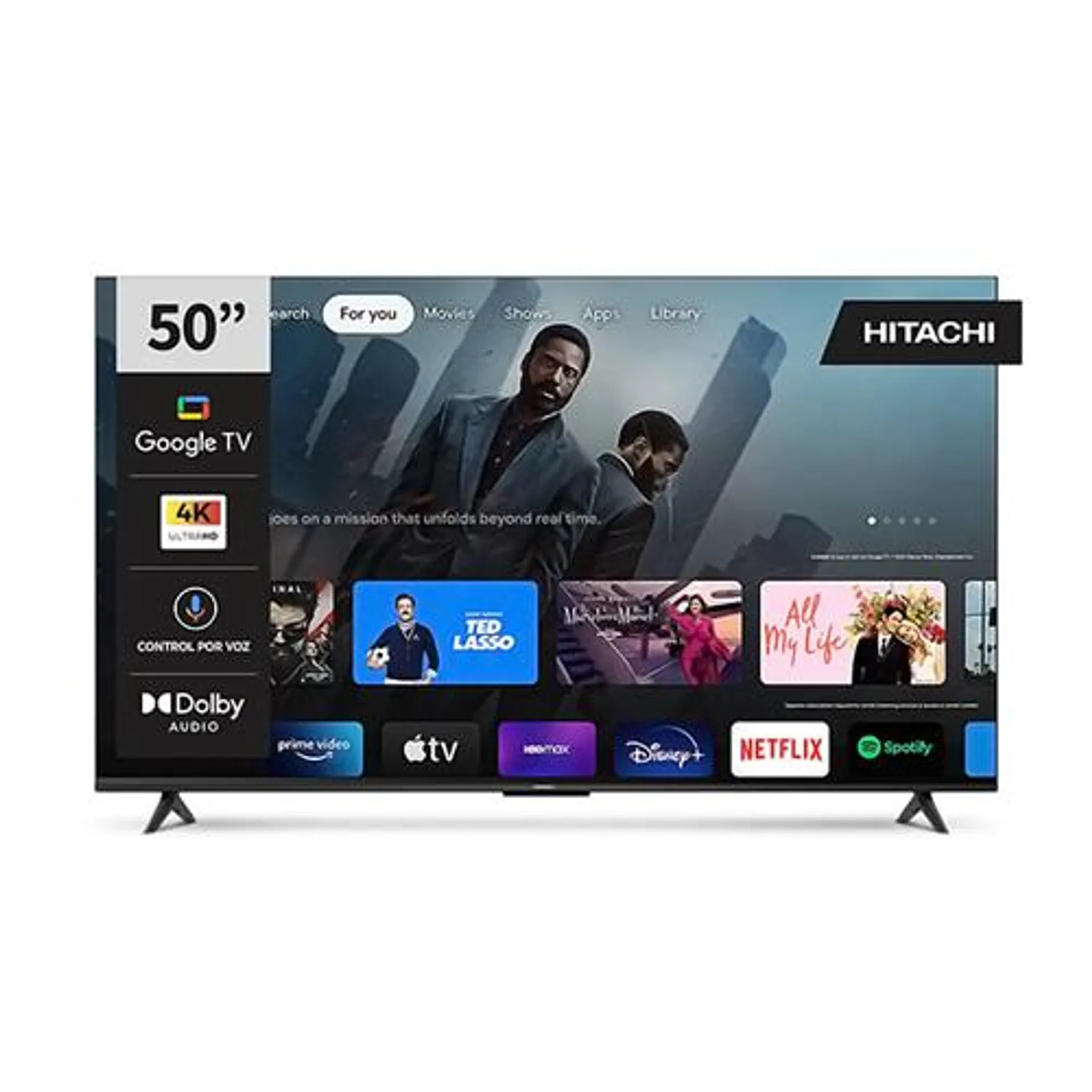 Smart Tv Hitachi 50" LE504KSMART26 4K UHD Google Tv