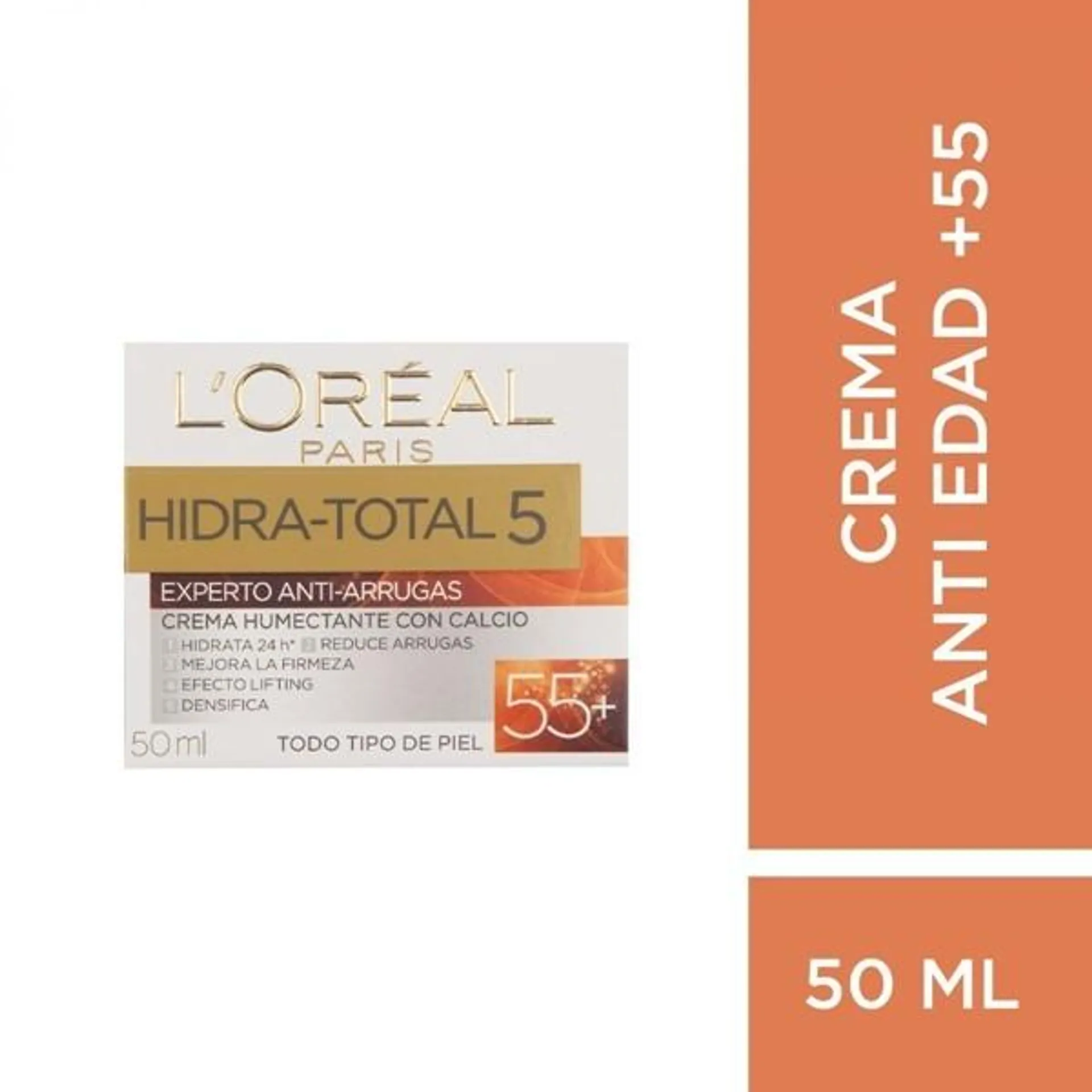 Loreal Paris Hidra Total 5 crema Experto Antiarrugas +55 50 ml