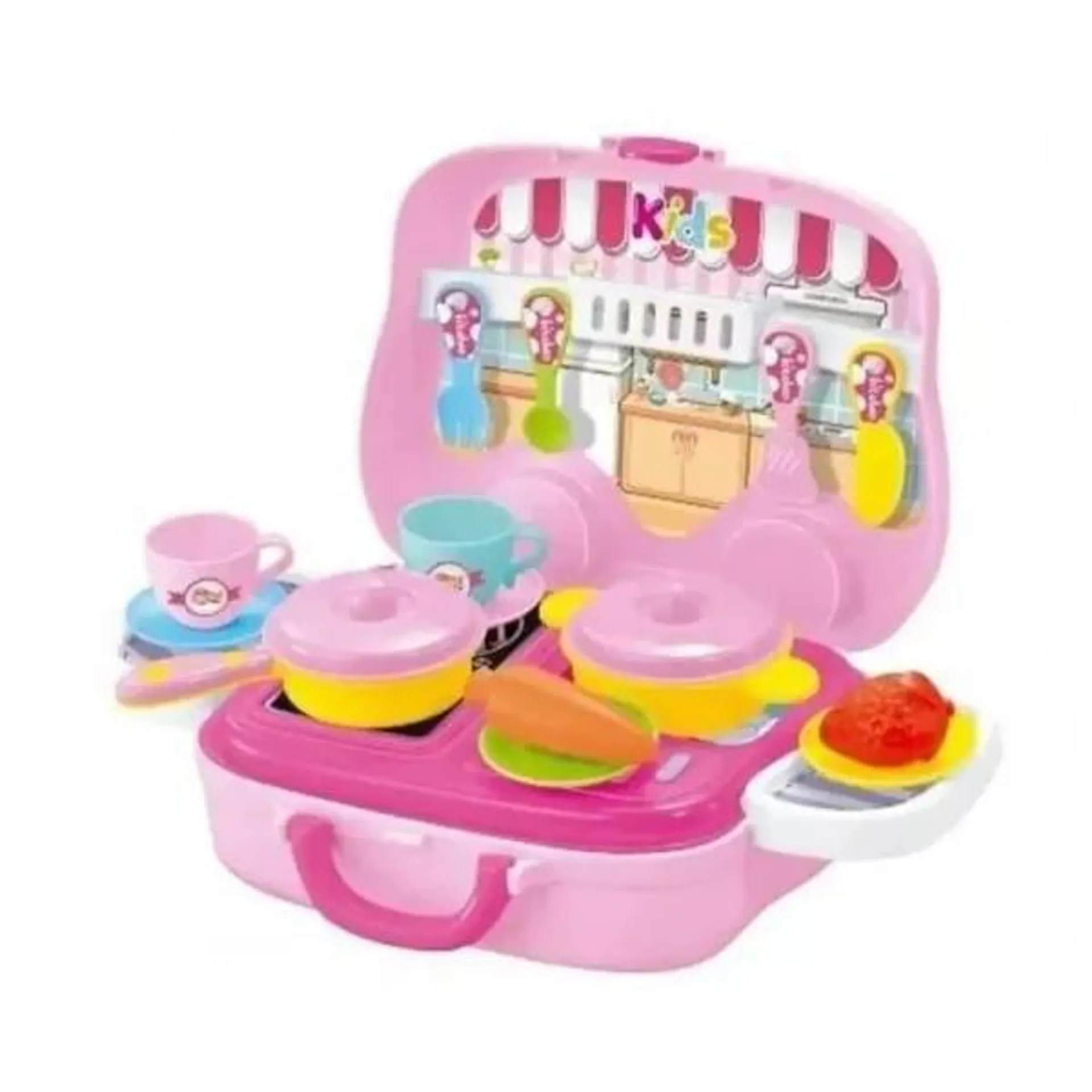 LOVE VALIJA MINI COCINA CON RUEDITAS 7956