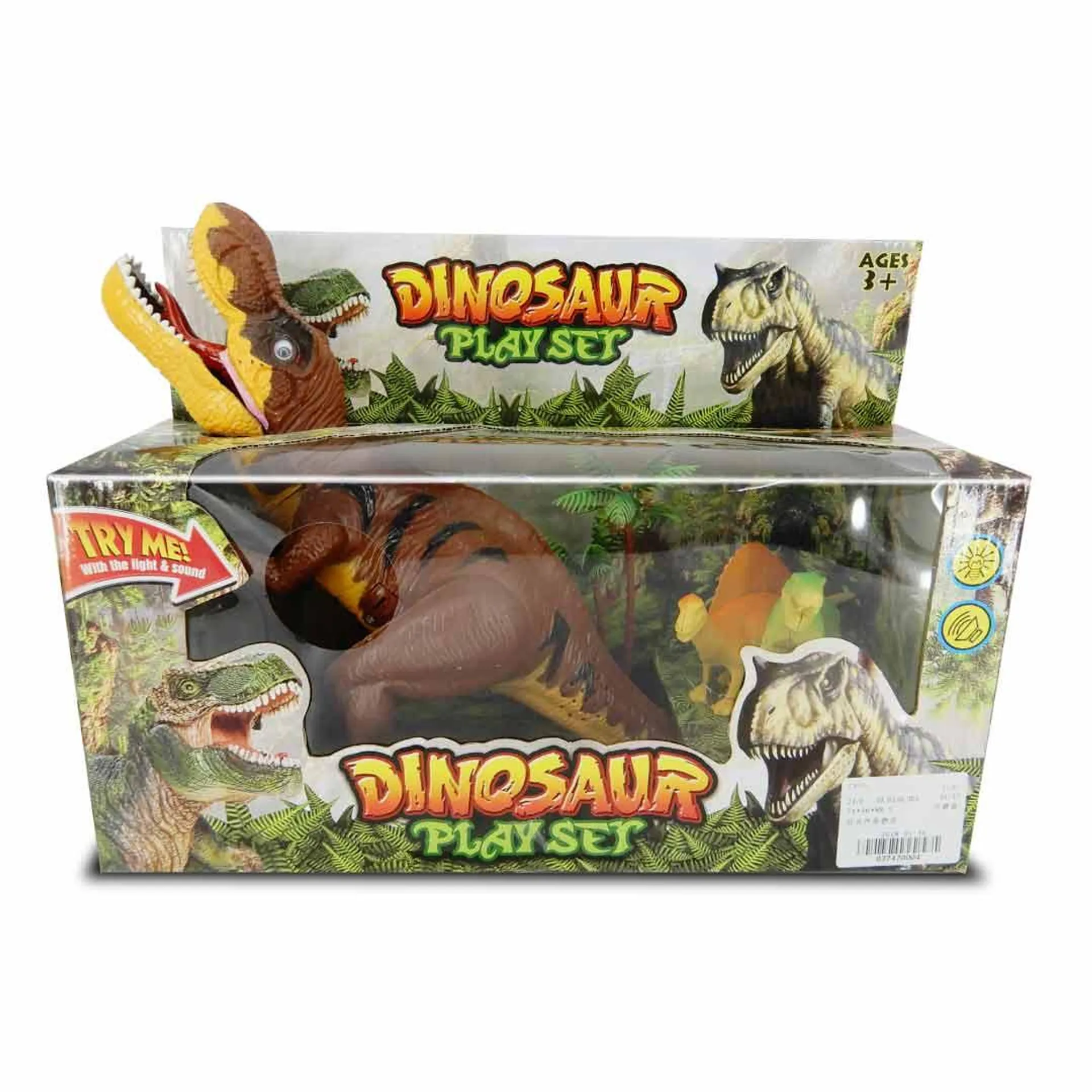 Set Dinosaurio Verde Con Luz Y Sonido