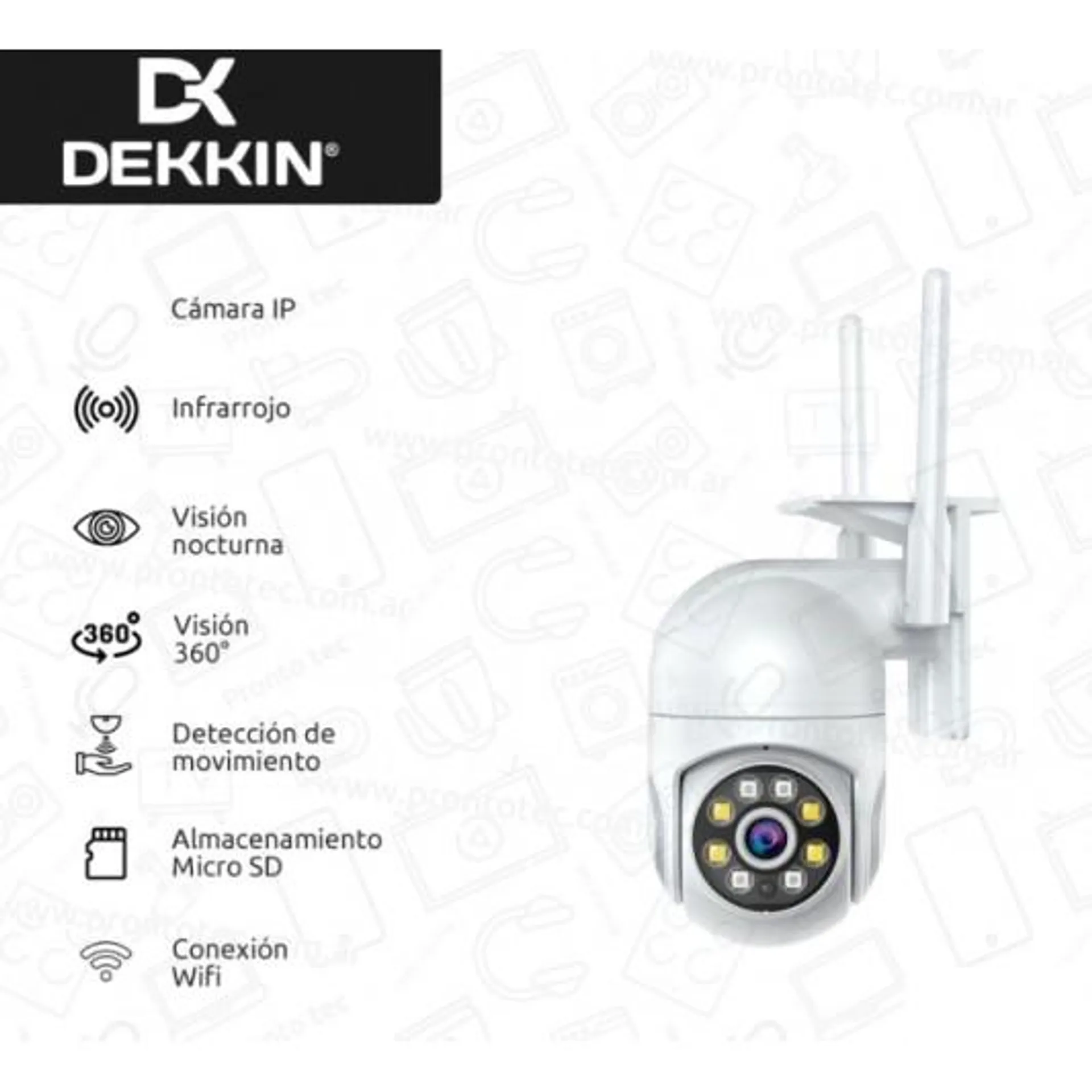 DEKKIN CAMARA SEG-IP-044 DOMO WI-FI 1080P