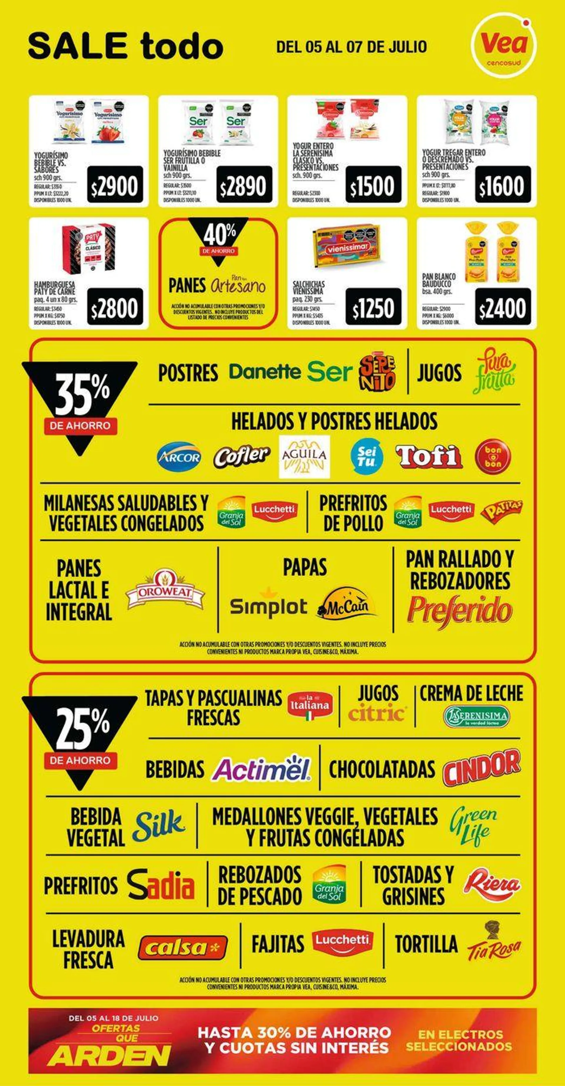 Ofertas de Ofertas FDS Supermercados Vea - NEA 5 de julio al 7 de julio 2024 - Página 3 del catálogo