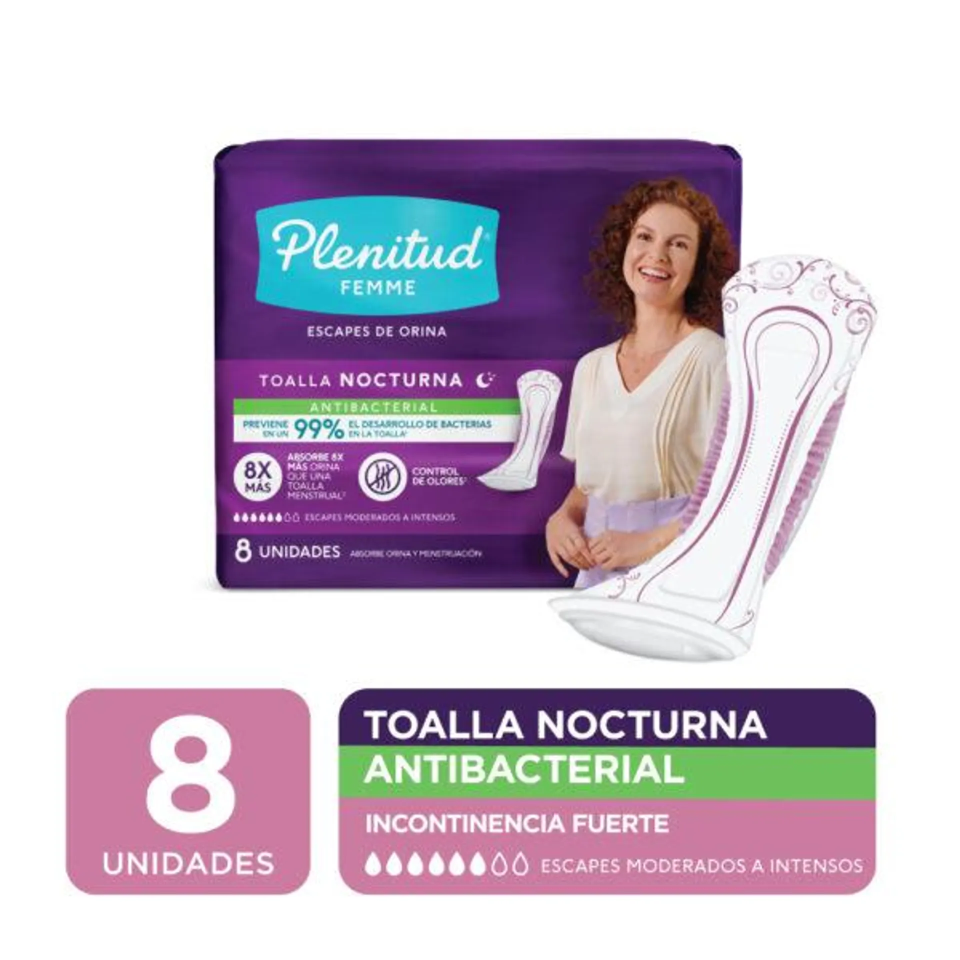 30241473 Plenitud Femme Toalla Nocturna X8u.