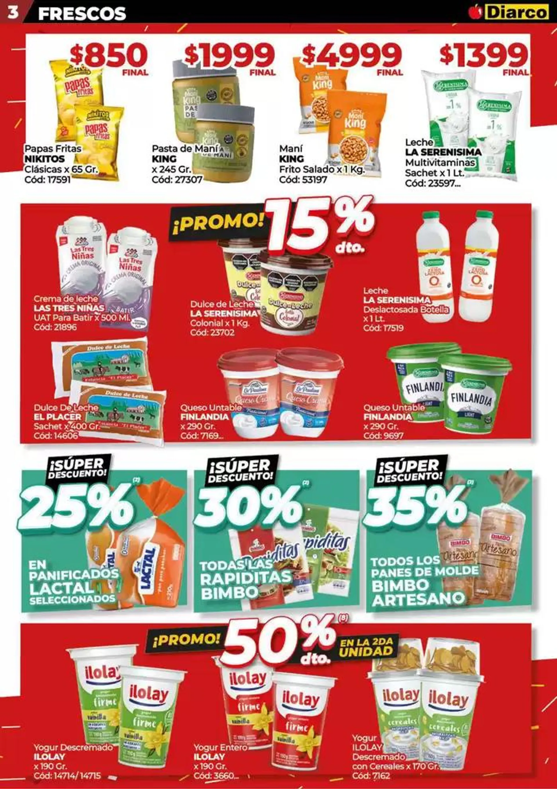 Ofertas de Diarco Ofertas Pueblo Sur 30 de septiembre al 4 de octubre 2024 - Página 3 del catálogo