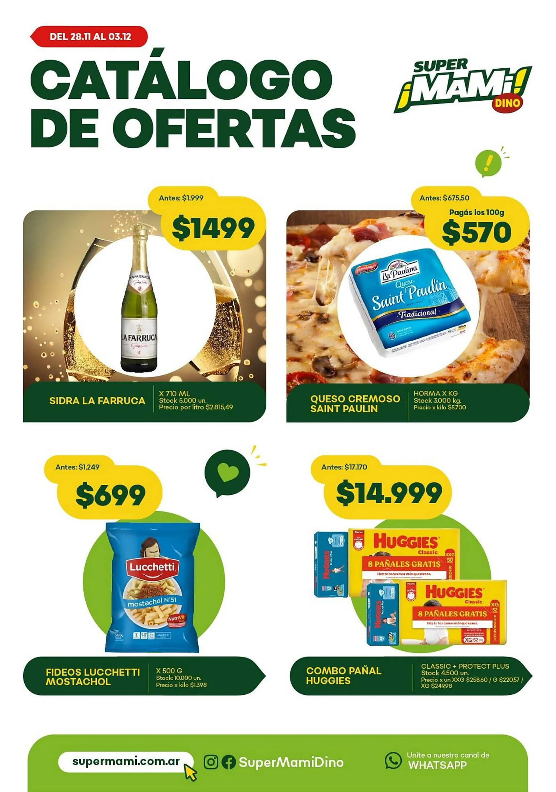 Ofertas de Catálogo Super MAMI 27 de noviembre al 2 de diciembre 2024 - Página 1 del catálogo