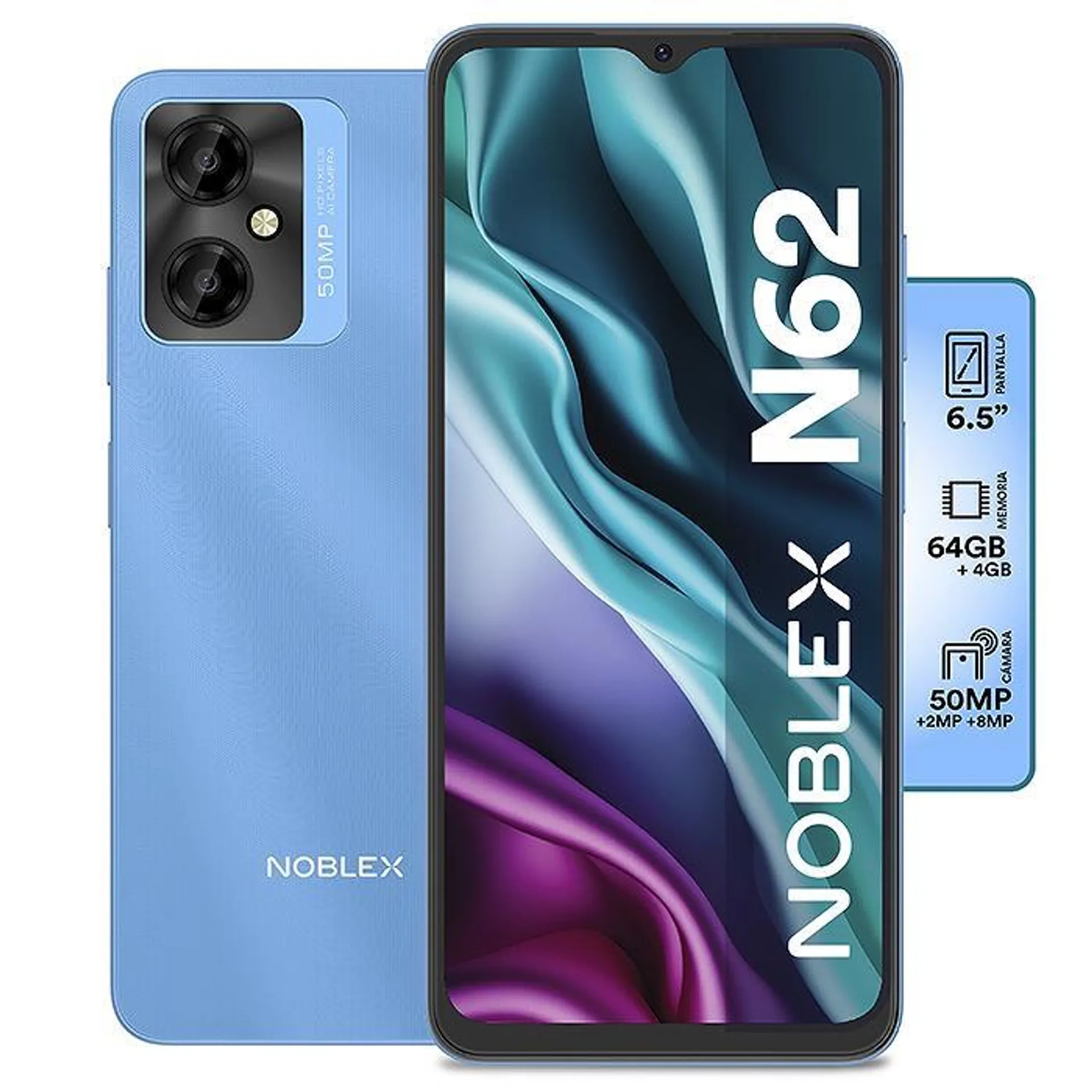 Celular Noblex N62 6.5" 64GB Azul