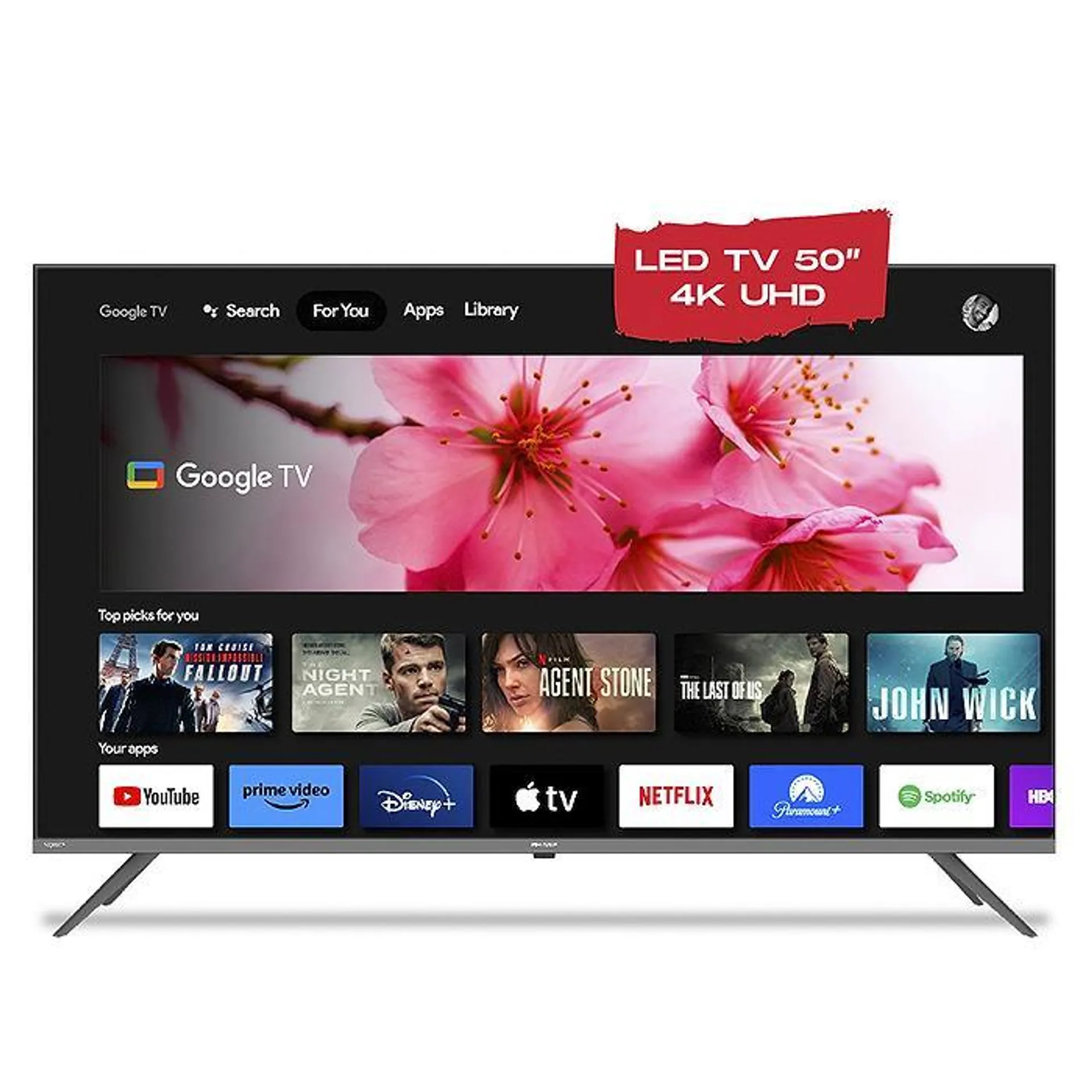 Smart Tv Sharp 50" 4T-C50FL6L 4K Google Tv