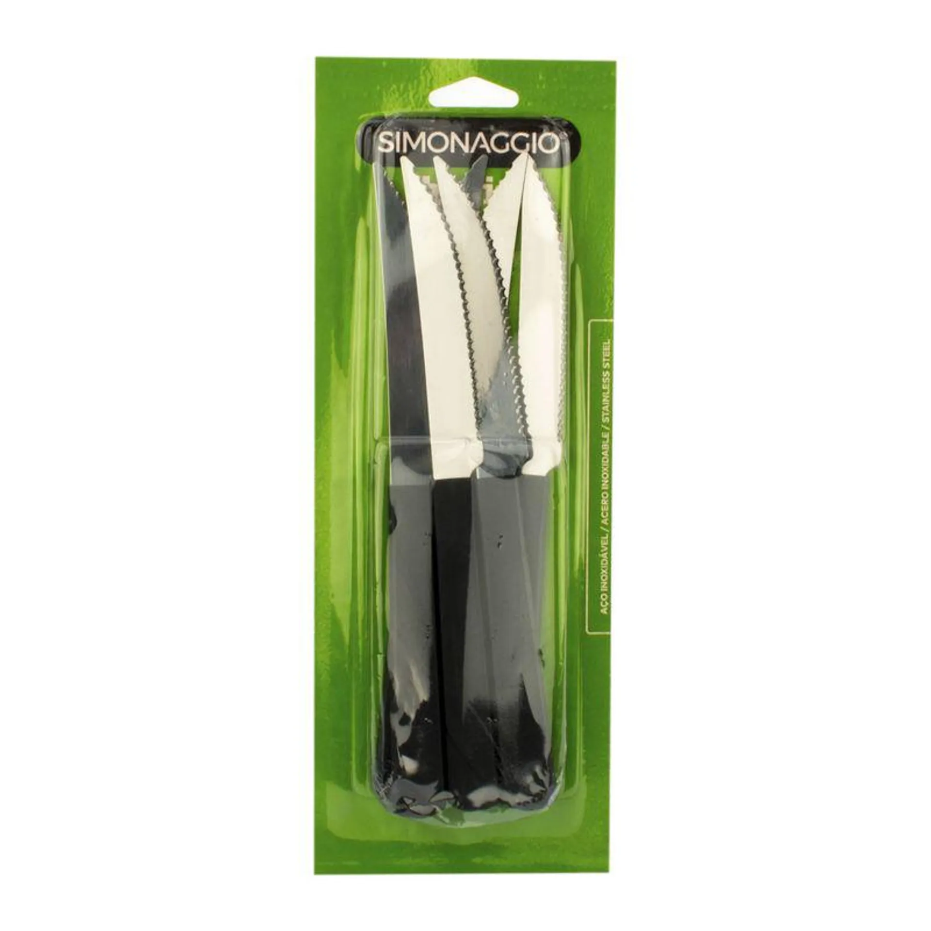 Cuchillos Simonaggio Treviso Mango Negro 6 Pz