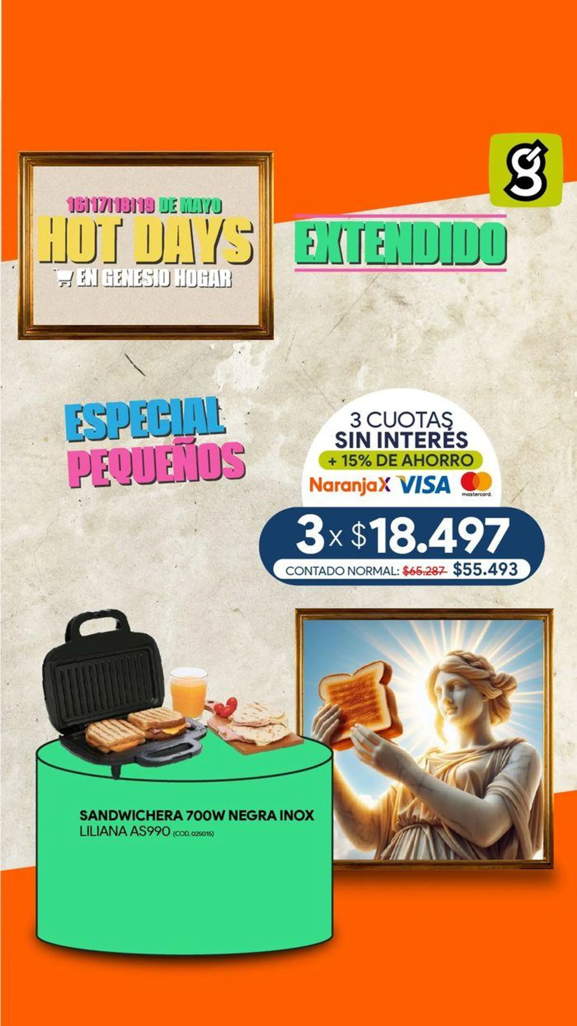 Ofertas de Catálogo Genesio Hogar - Hot Days Extendido! 17 de mayo al 19 de mayo 2024 - Página 4 del catálogo