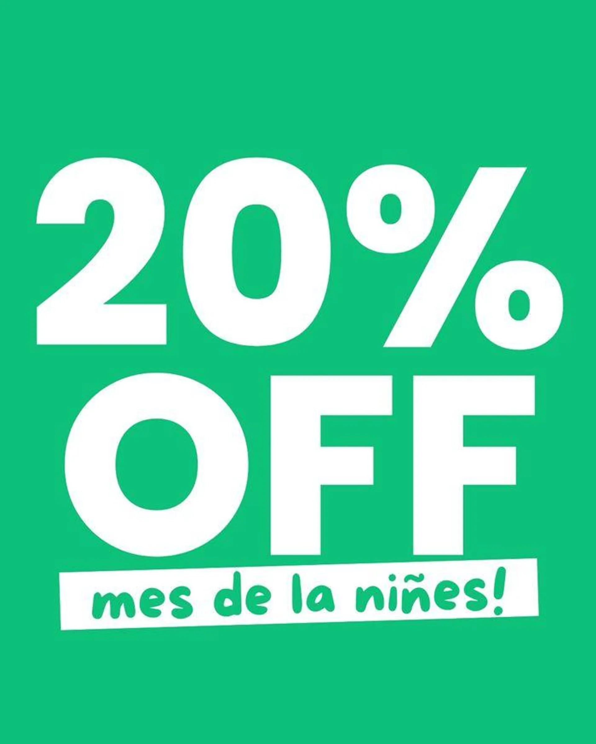 Promoción 20% off - 1