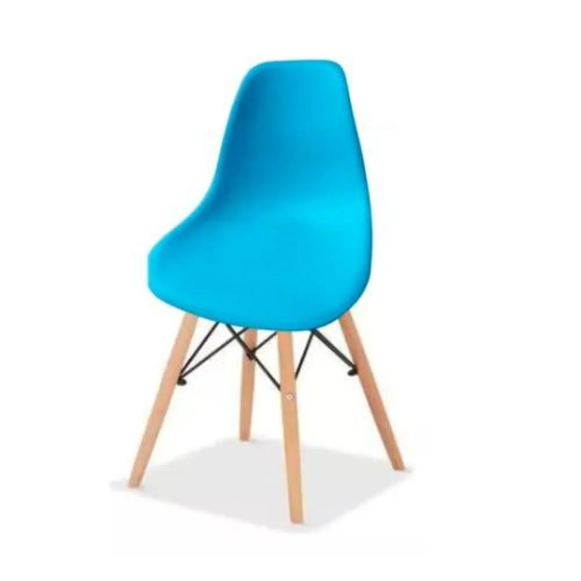 Silla Eames ideal comedor living celeste