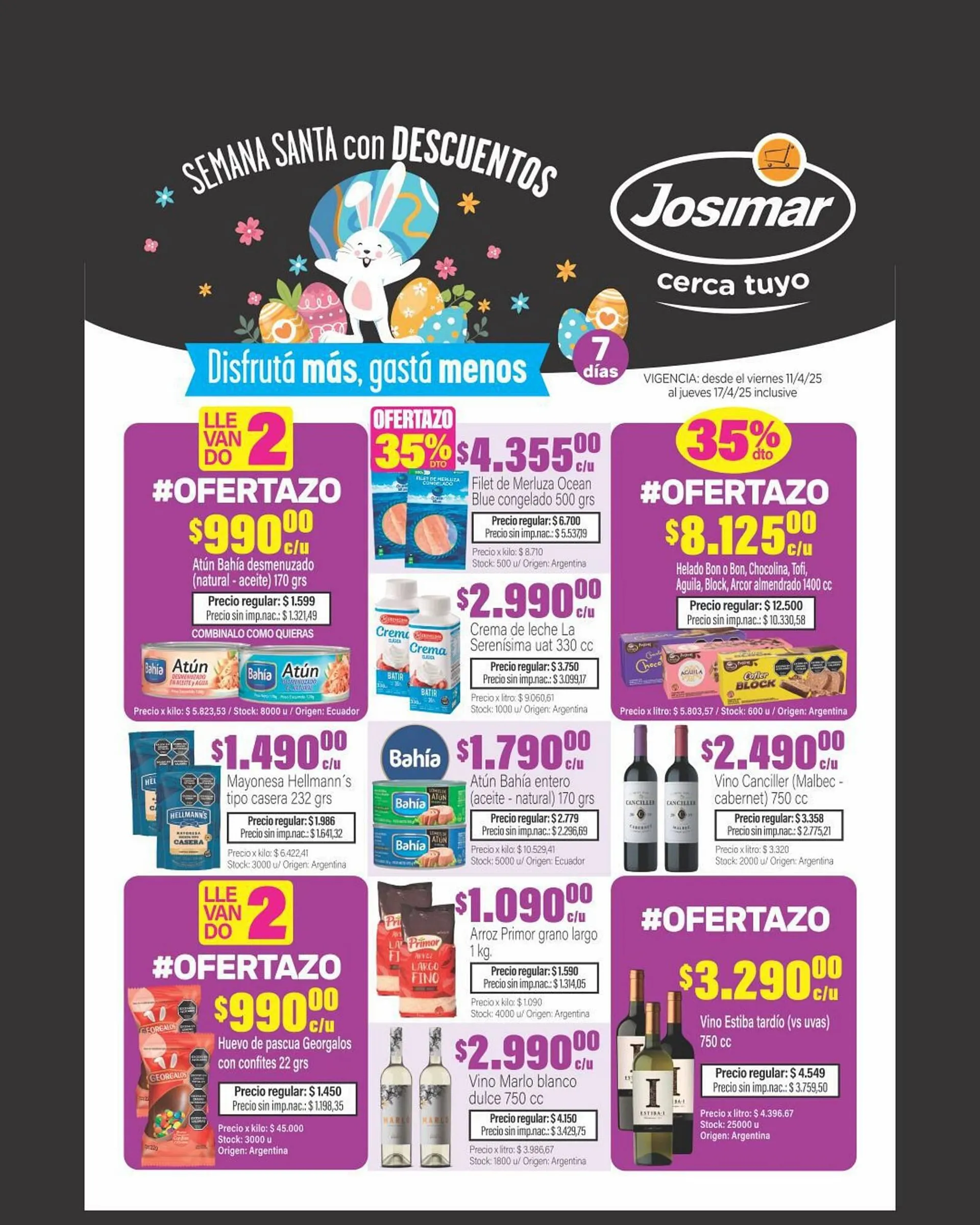 Ofertas de Catálogo Josimar 11 de abril al 17 de abril 2025 - Página 1 del catálogo
