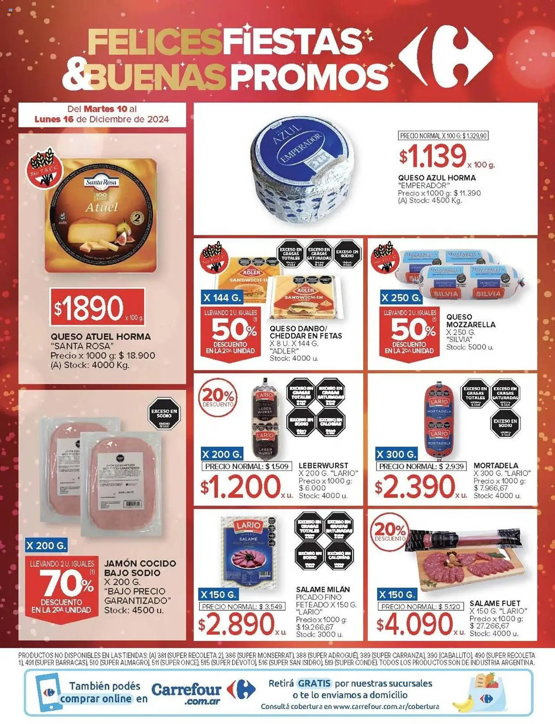 Ofertas de Catálogo Carrefour Market 10 de diciembre al 17 de diciembre 2024 - Página 18 del catálogo