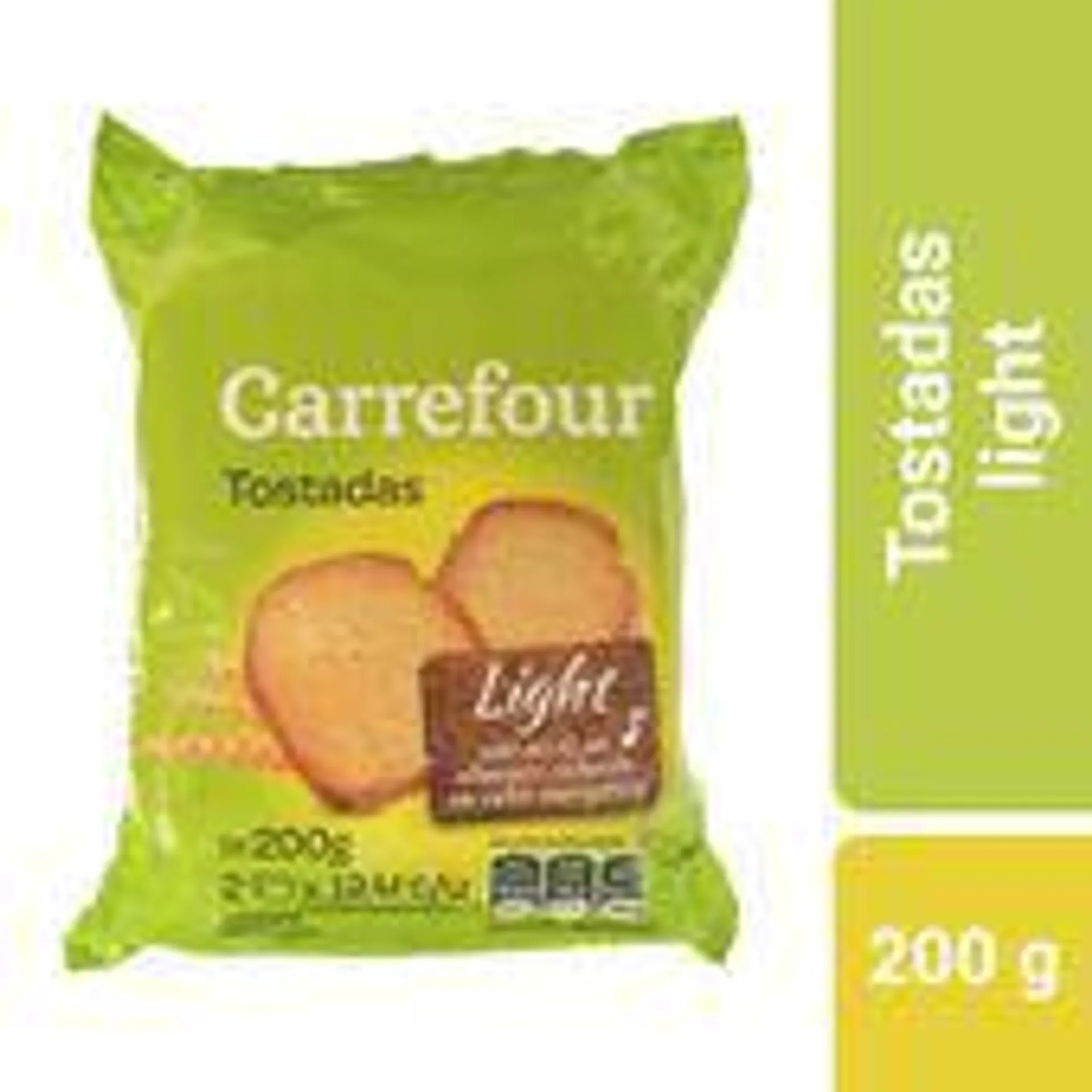 Tostadas light Carrefour 200 g.