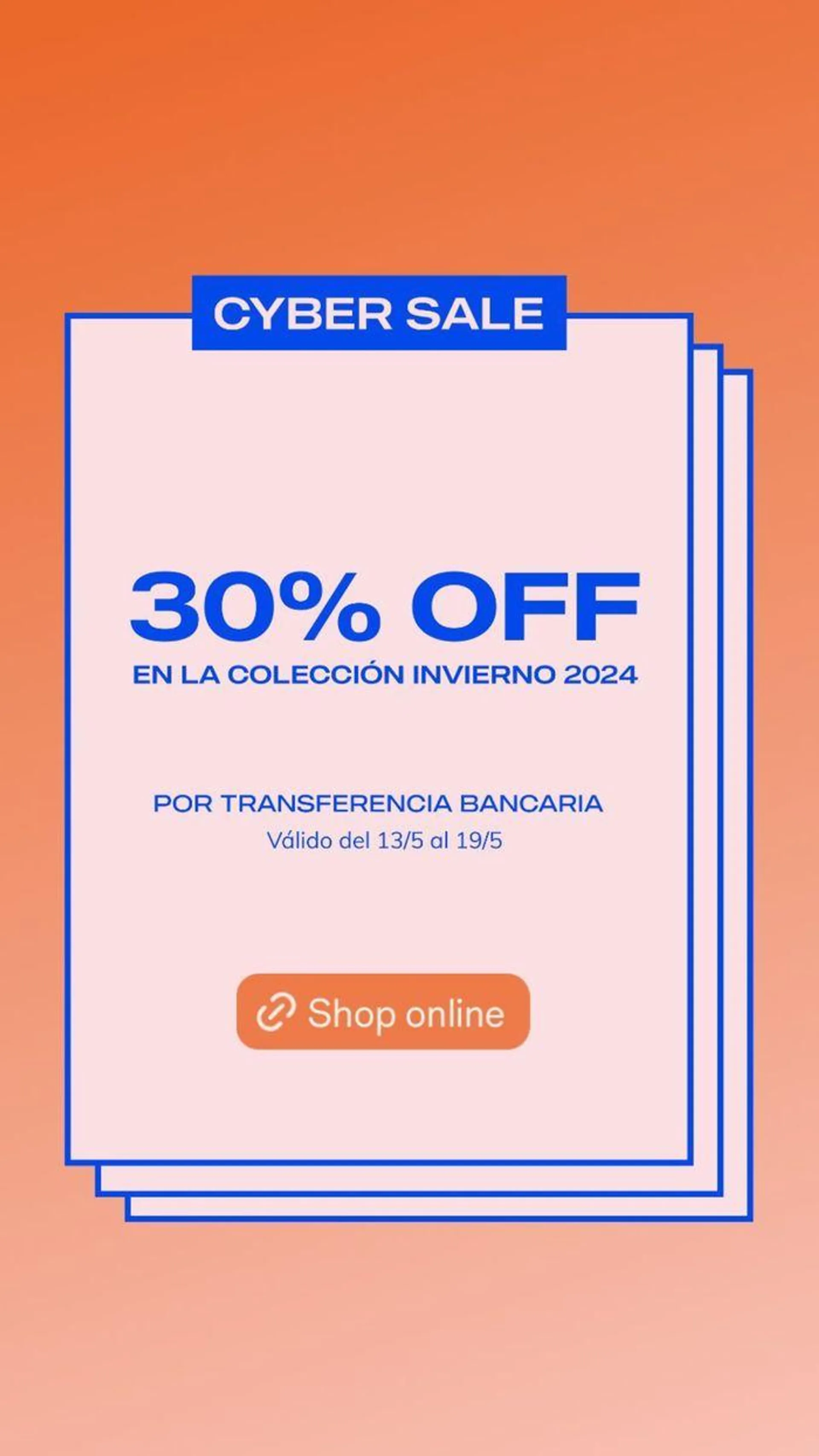 Cyber Sale 30% off en la Colección Invierno 24 - 1
