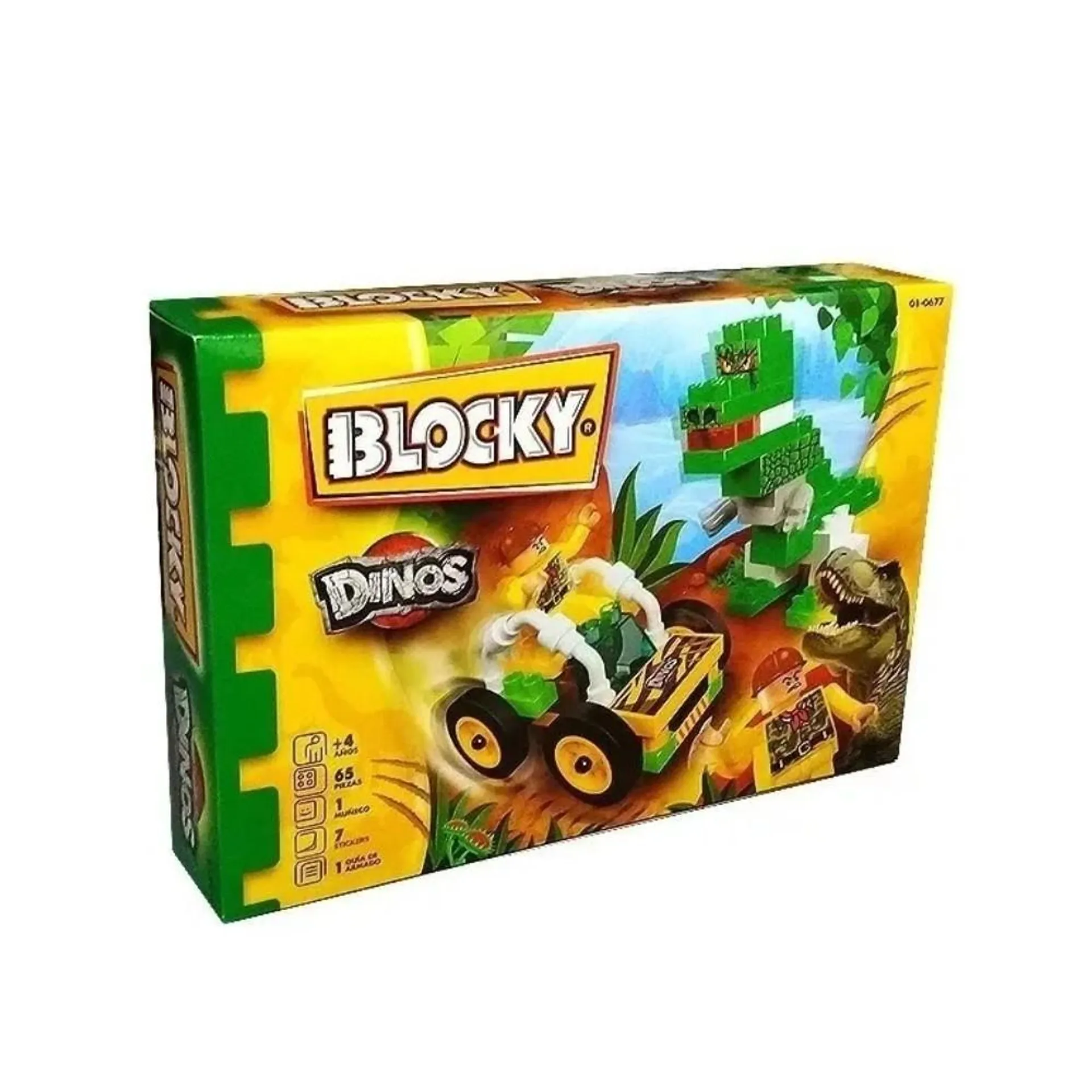 Blocky Bloques Dinos Con 65 Piezas 01-0677 Original