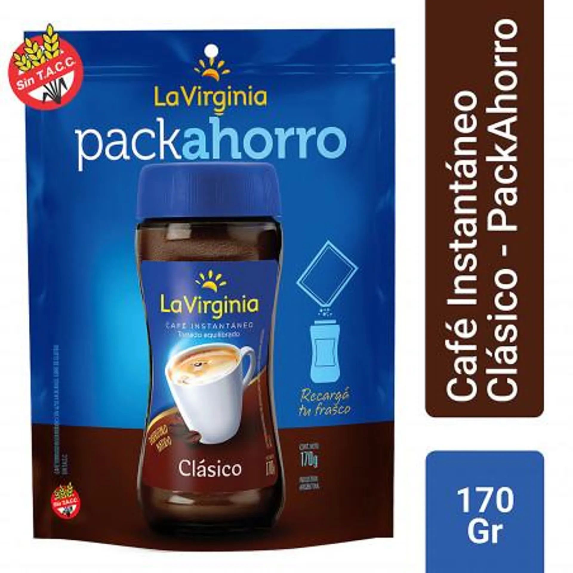 CAFE INSTANTANE LA VIRGINIA CLASICO DP 170 GRS