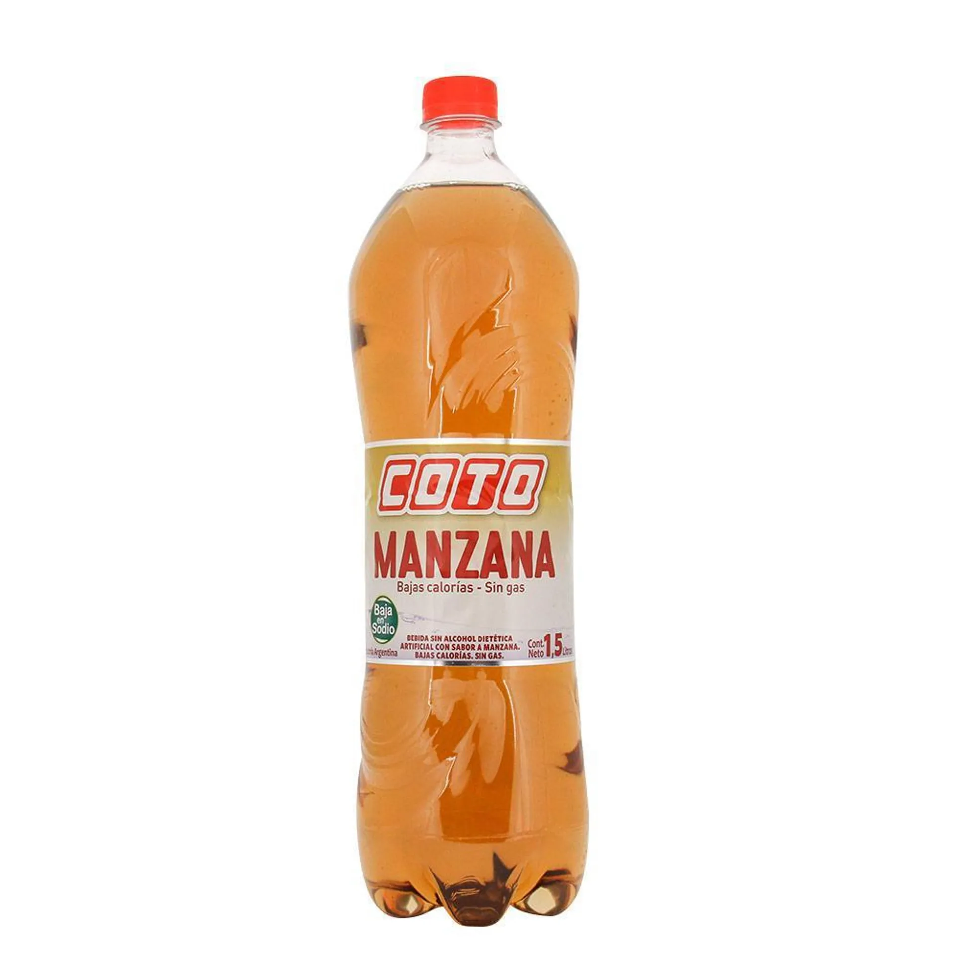 Agua Saborizada Coto Manzana Botella 1.5 L