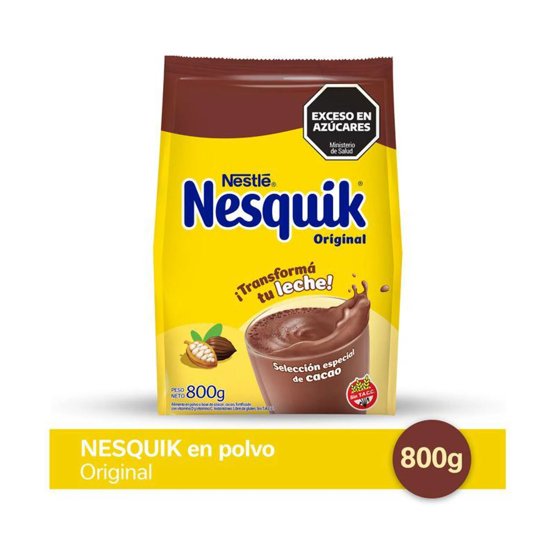 Cacao en polvo Nesquik doypack 800 g.