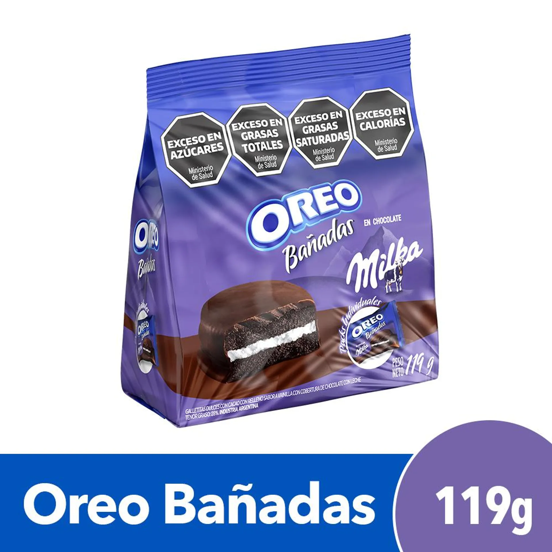 OREO GALLETITAS BAÃADAS CHOC.X119GR