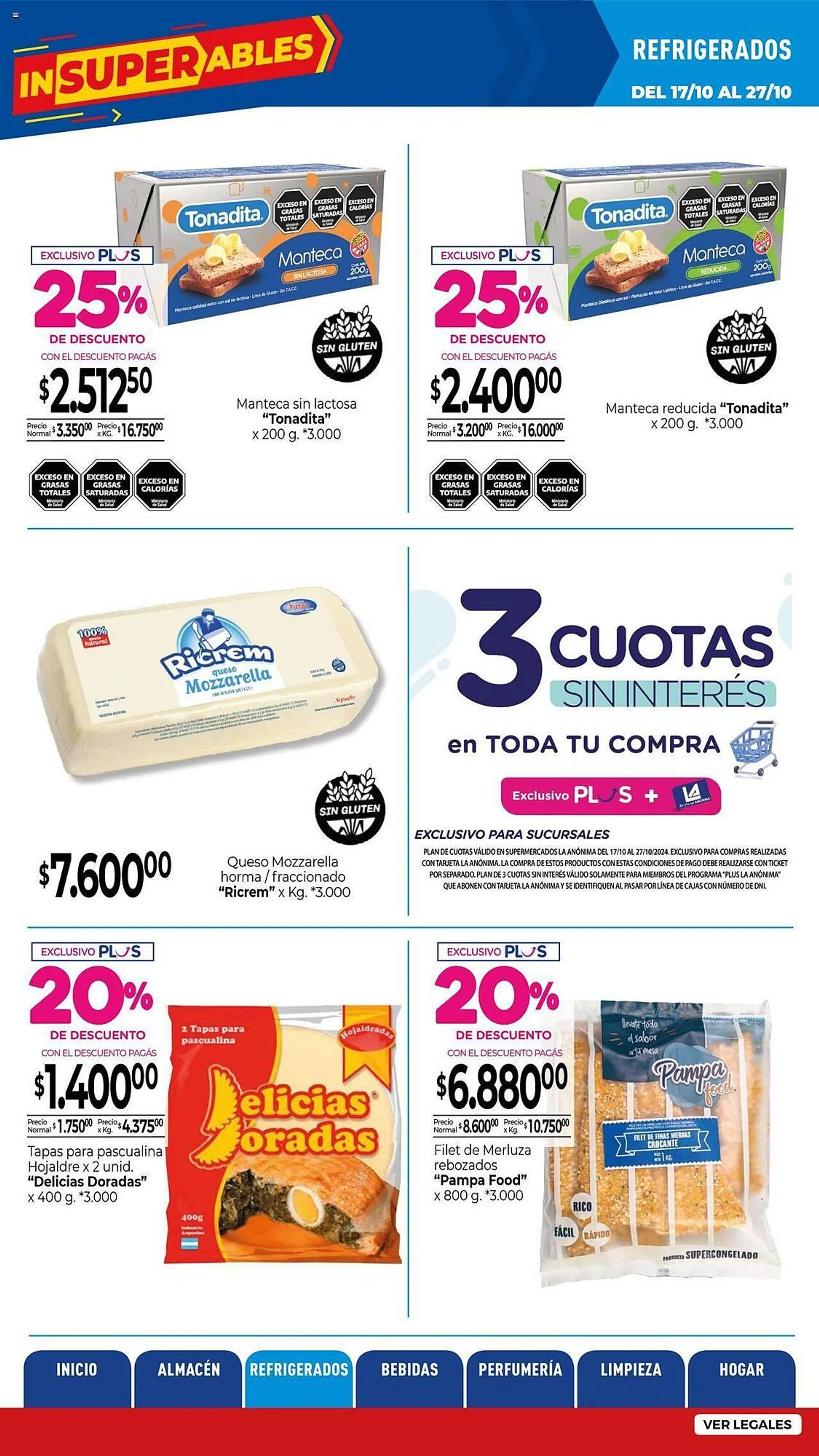 Ofertas de Catálogo La Anonima 17 de octubre al 27 de octubre 2024 - Página 18 del catálogo