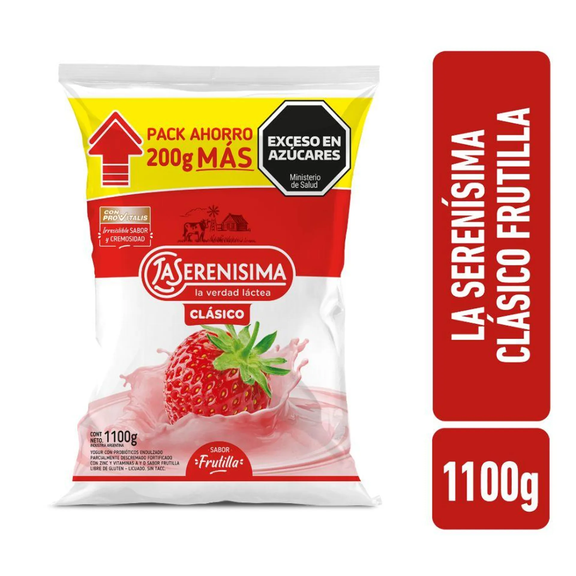 Yogur Bebible Frutilla La Serenisima 1,1 Lt.