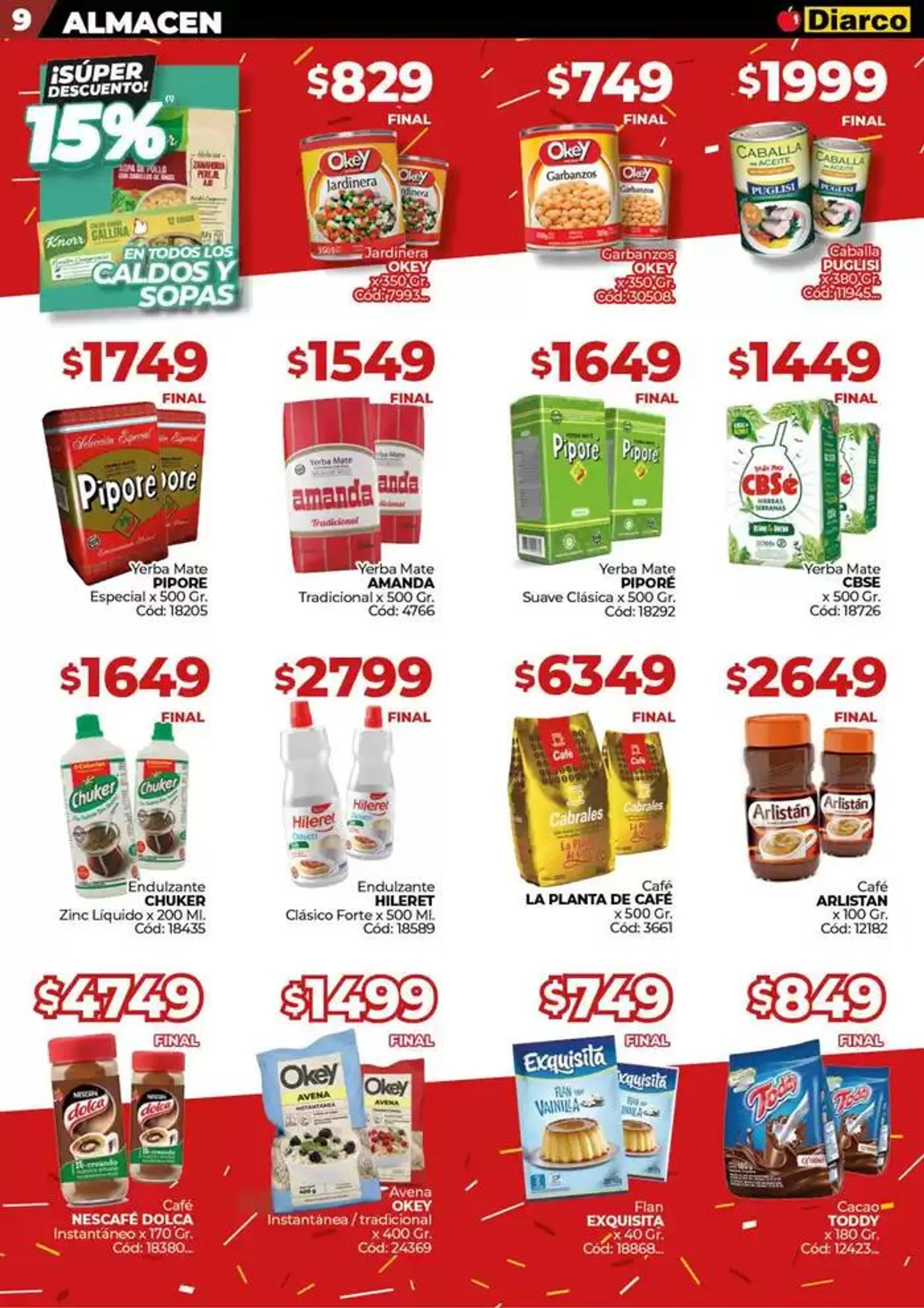 Ofertas de Diarco Ofertas Pueblo Sur 30 de septiembre al 4 de octubre 2024 - Página 11 del catálogo