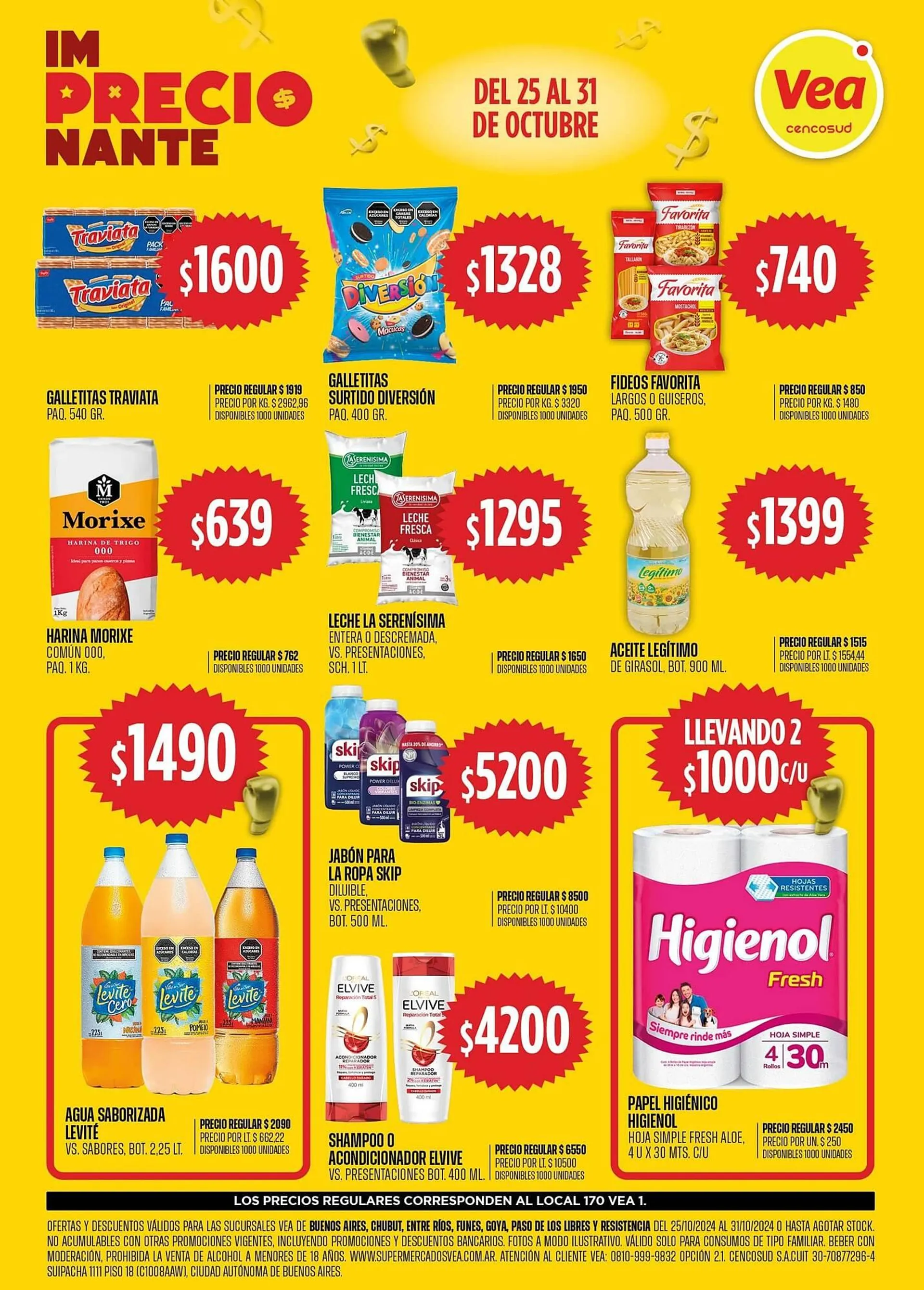 Ofertas de Catálogo Supermercados Vea 25 de octubre al 31 de octubre 2024 - Página 2 del catálogo