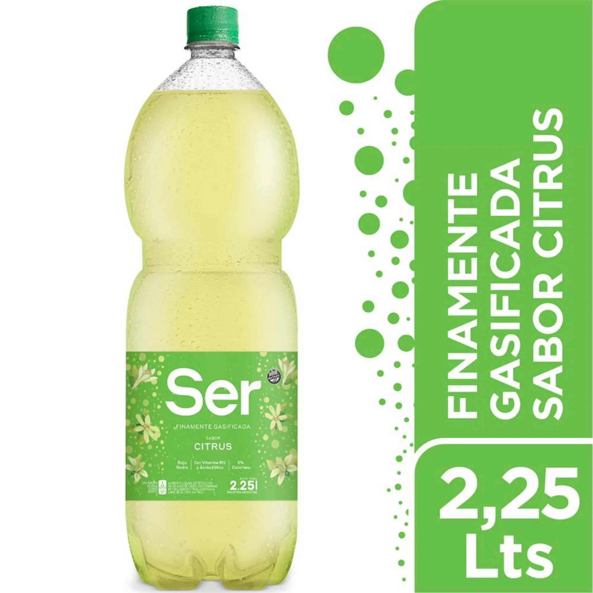 Agua Con Gas Ser Citrus Bot 2.25 Ltr