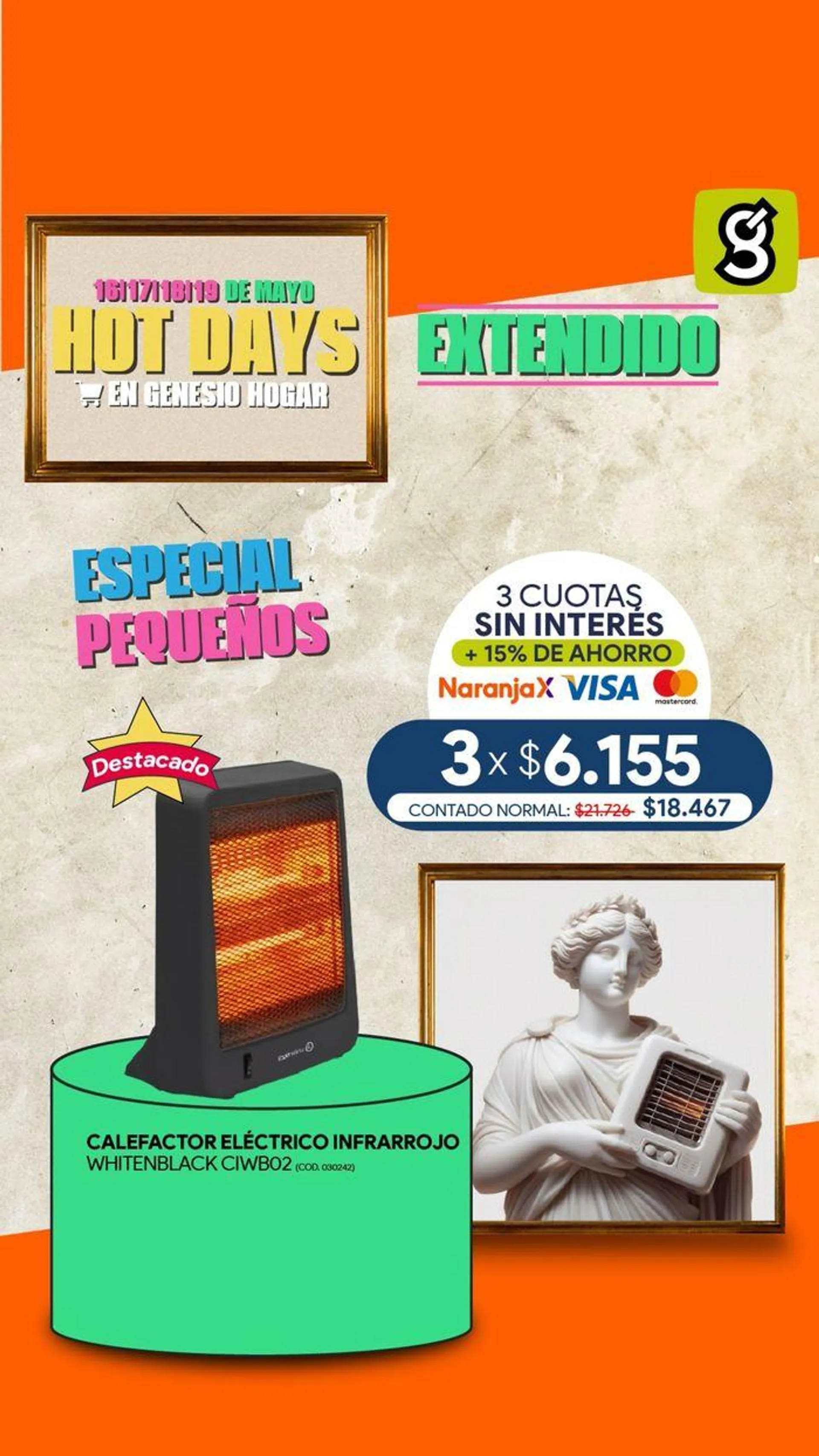 Ofertas de Catálogo Genesio Hogar - Hot Days Extendido! 17 de mayo al 19 de mayo 2024 - Página 8 del catálogo