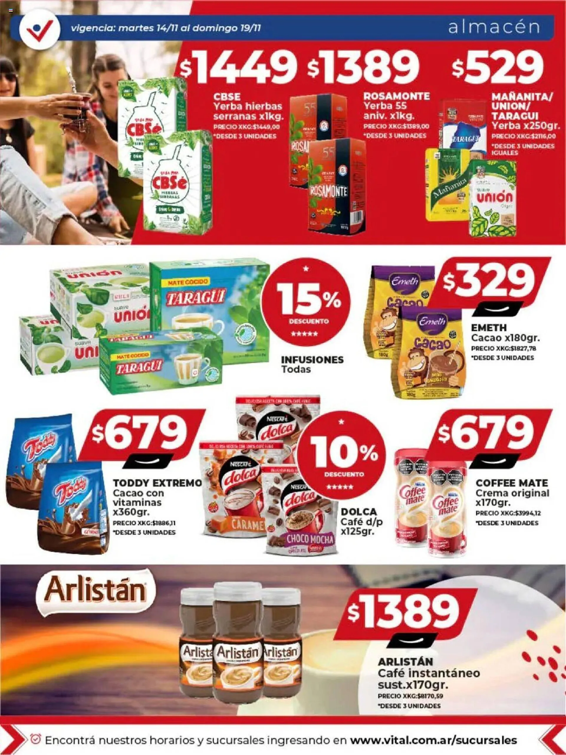 Ofertas de Catálogo Supermayorista Vital 14 de noviembre al 19 de noviembre 2023 - Página 15 del catálogo