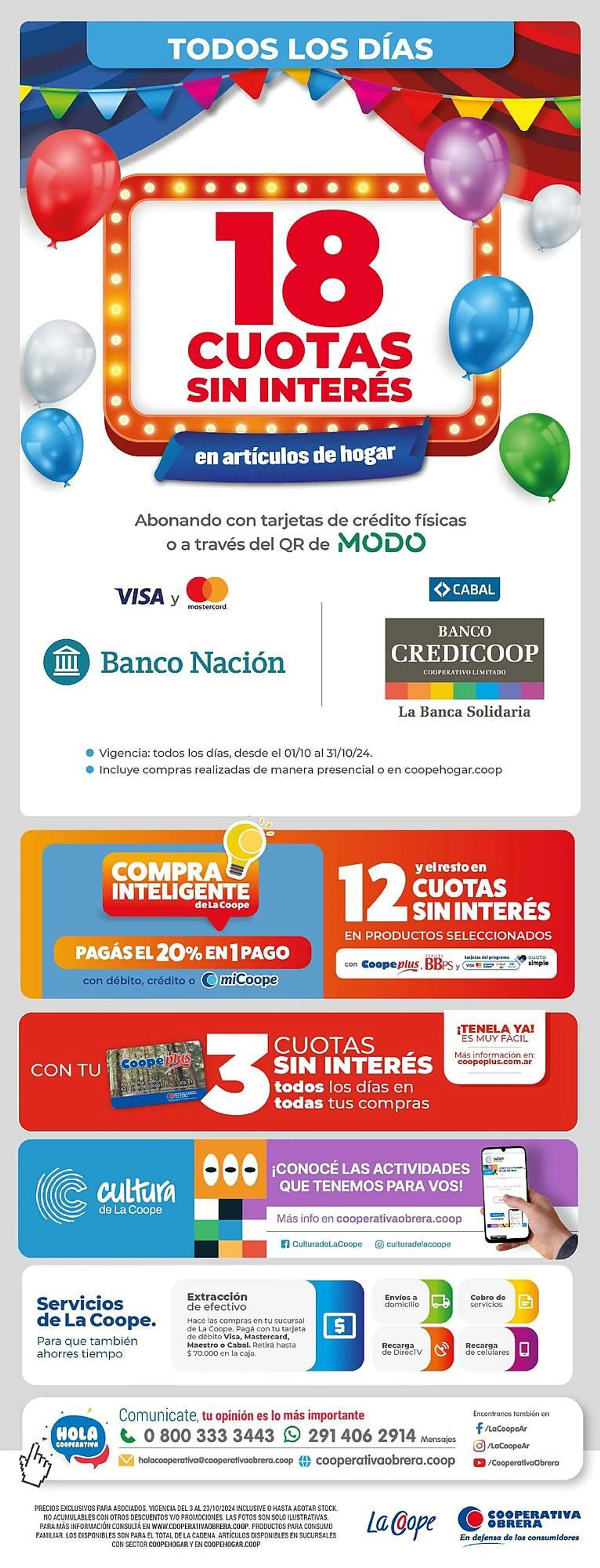 Ofertas de Catálogo Cooperativa Obrera 3 de octubre al 23 de octubre 2024 - Página 18 del catálogo