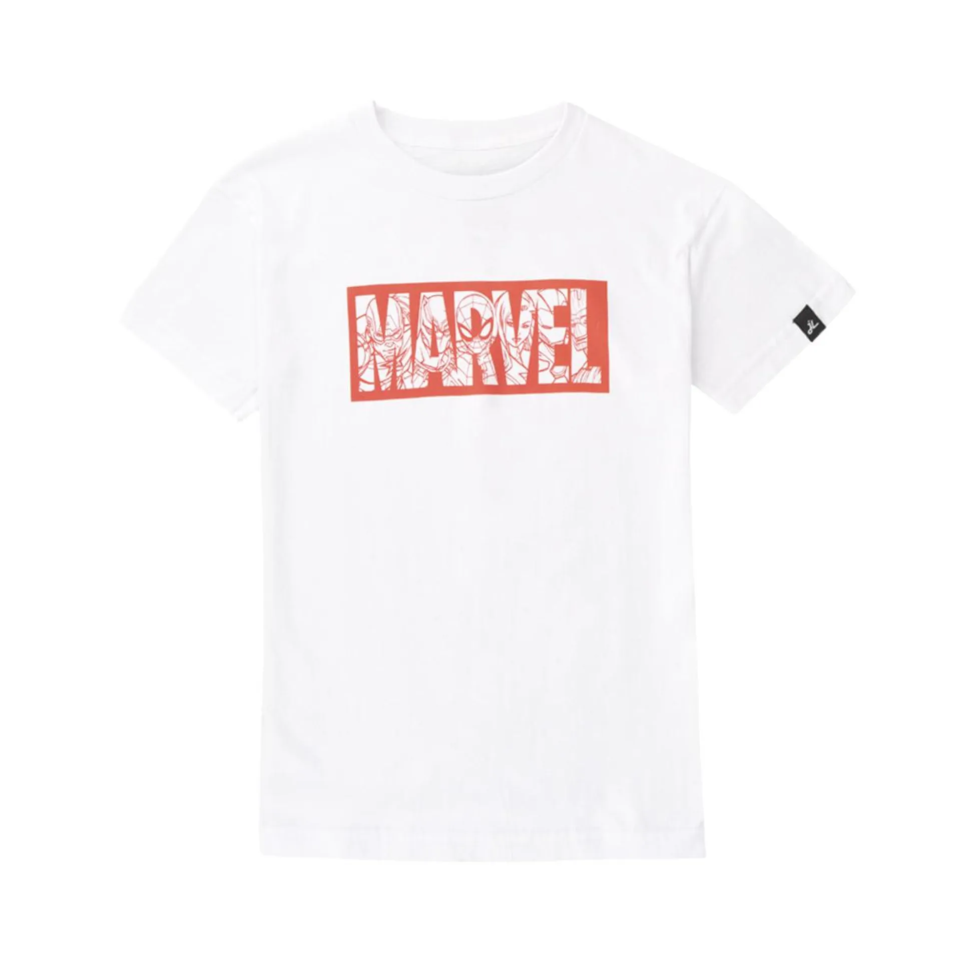 Remera Jack Lee Logo Marvel para Niños