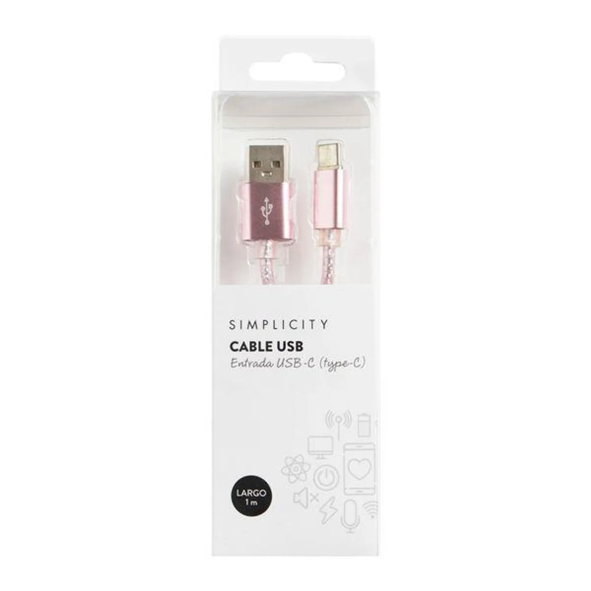 Cable USB Simplicity Entrada USB-C (type-C)